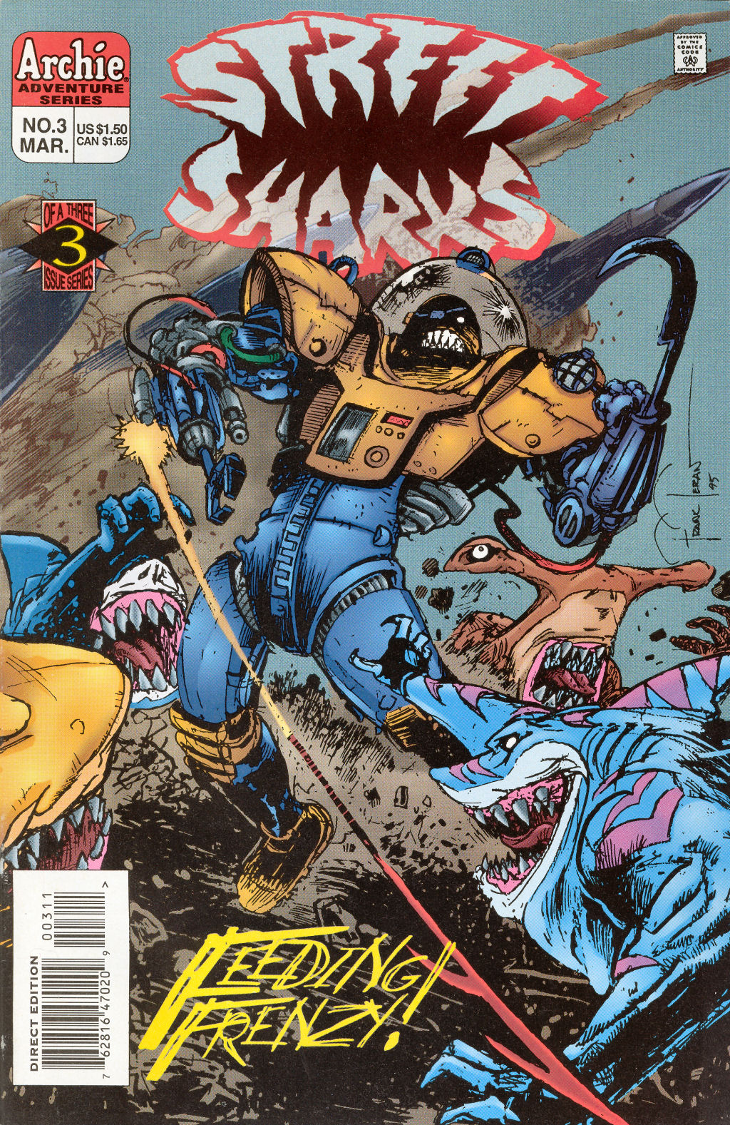 Read online Street Sharks comic -  Issue #3 - 1