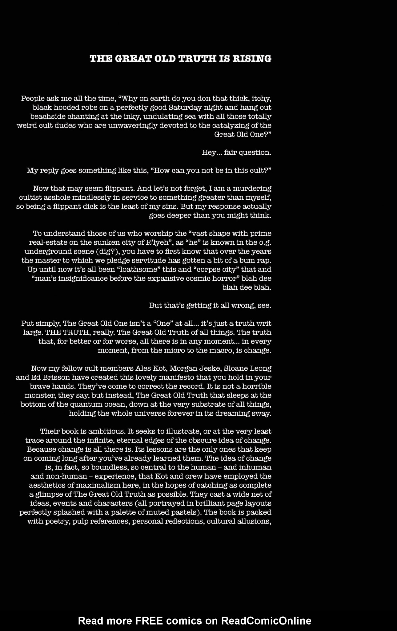 Read online Change comic -  Issue # TPB - 4