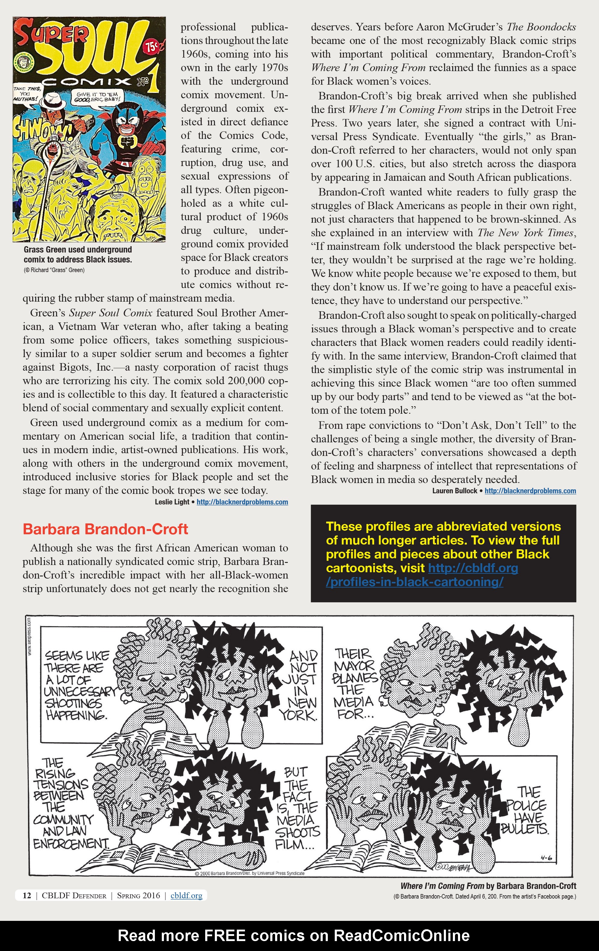Read online CBLDF Defender comic -  Issue #5 - 11