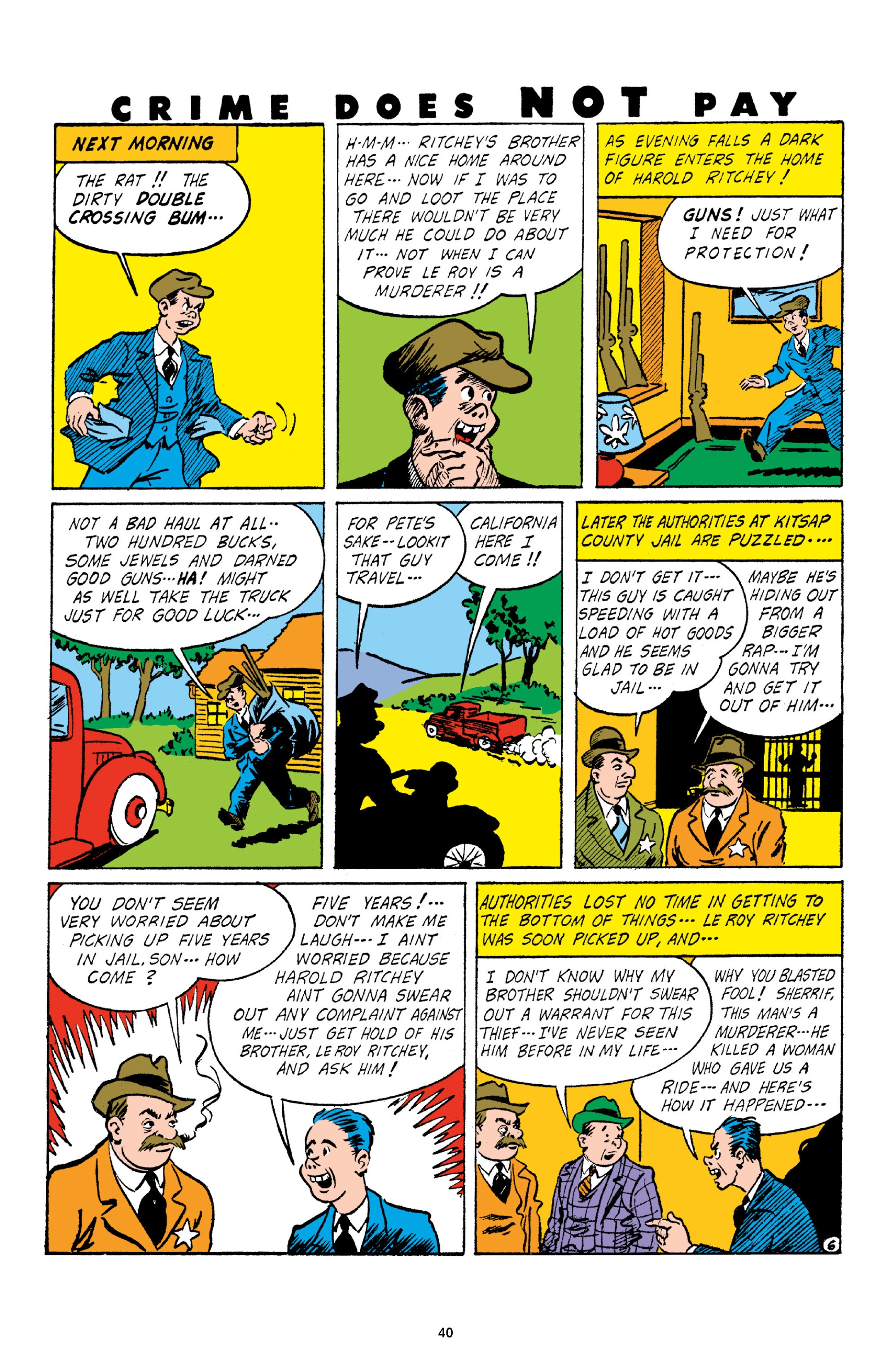 Read online Crime Does Not Pay Archives comic -  Issue # TPB 3 (Part 1) - 40
