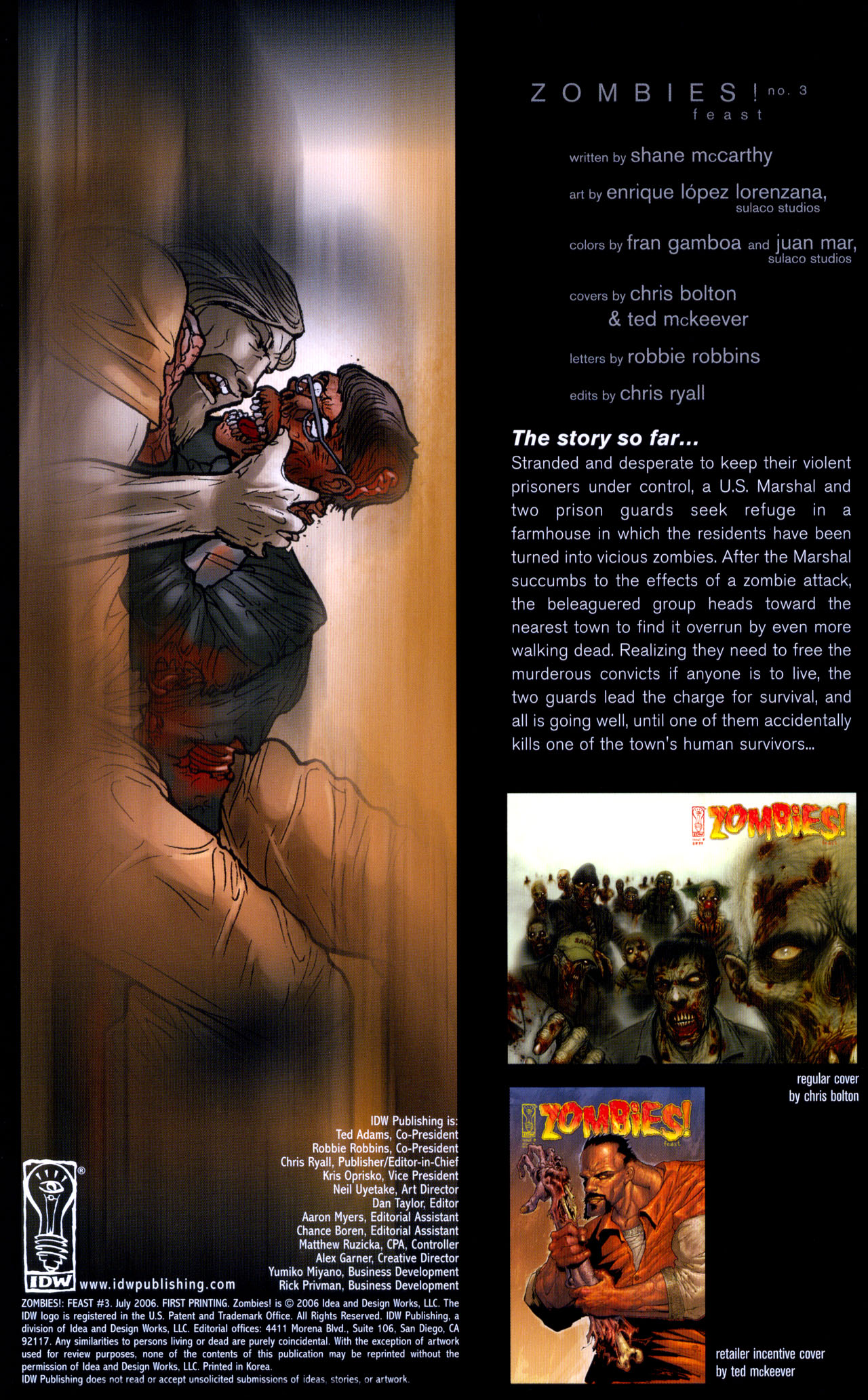 Read online Zombies! Feast comic -  Issue #3 - 2