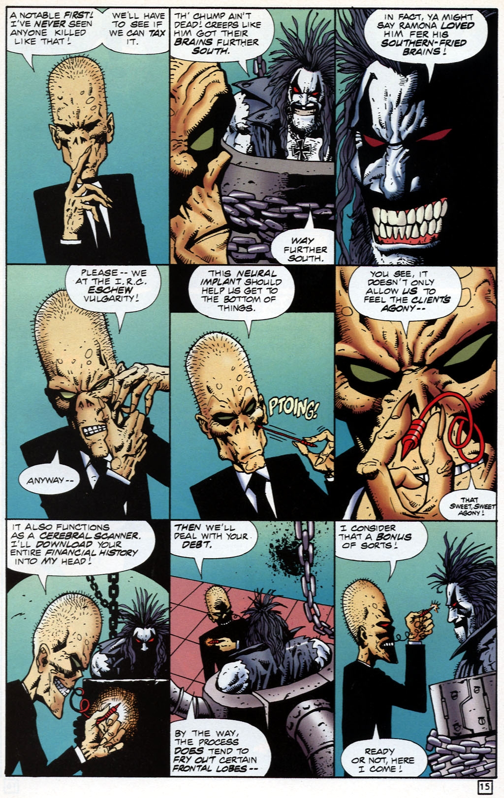 Read online Lobo: Death and Taxes comic -  Issue #3 - 15