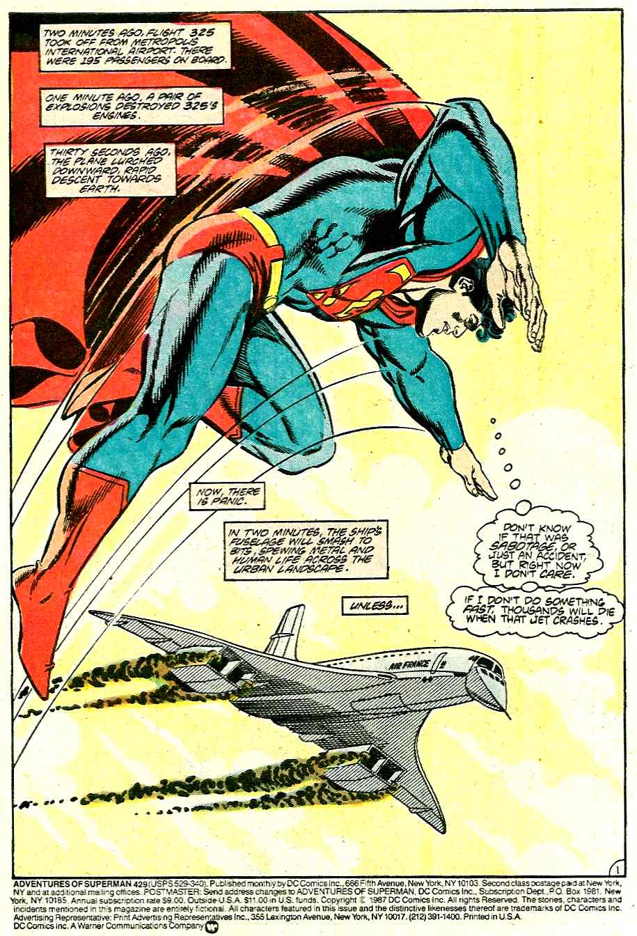 Read online Adventures of Superman (1987) comic -  Issue #429 - 2