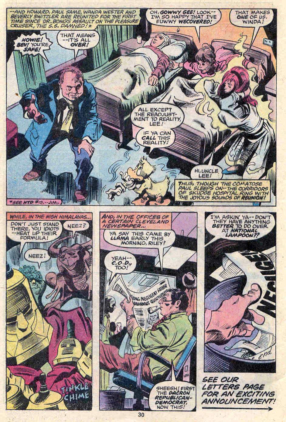 Read online Howard the Duck (1976) comic -  Issue #31 - 19