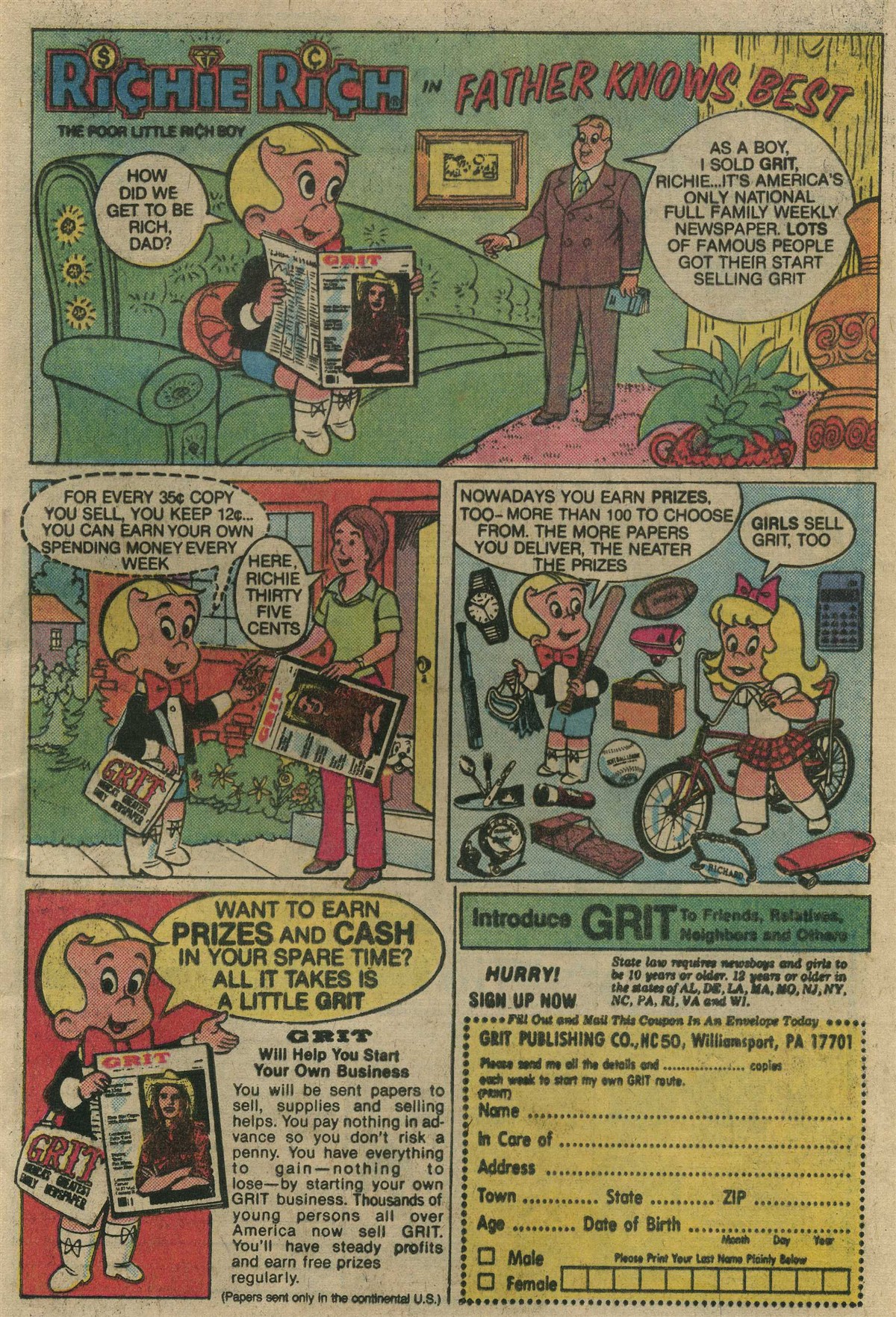 Read online Richie Rich & His Girl Friends comic -  Issue #6 - 33