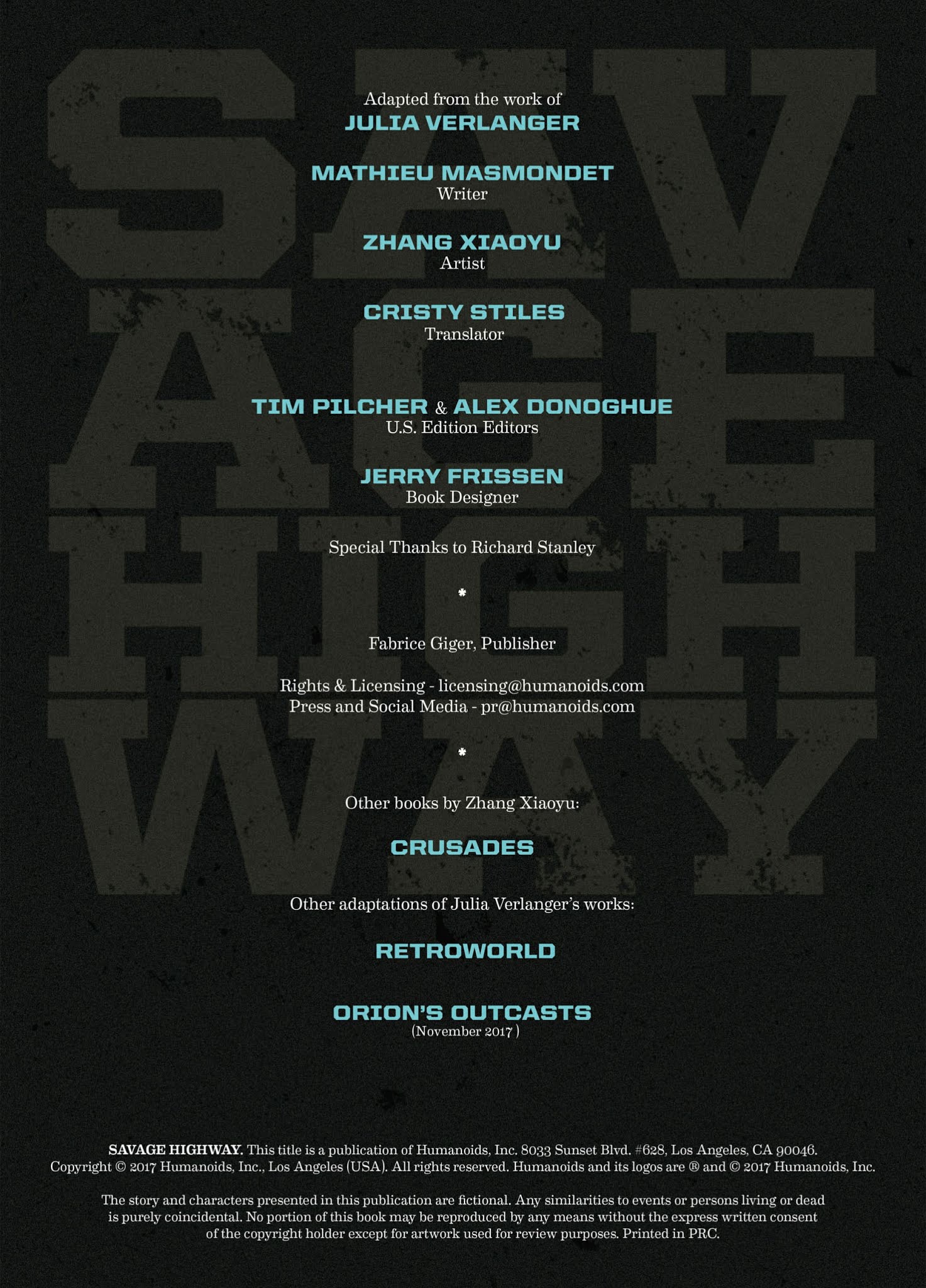 Read online Savage Highway comic -  Issue #1 - 3