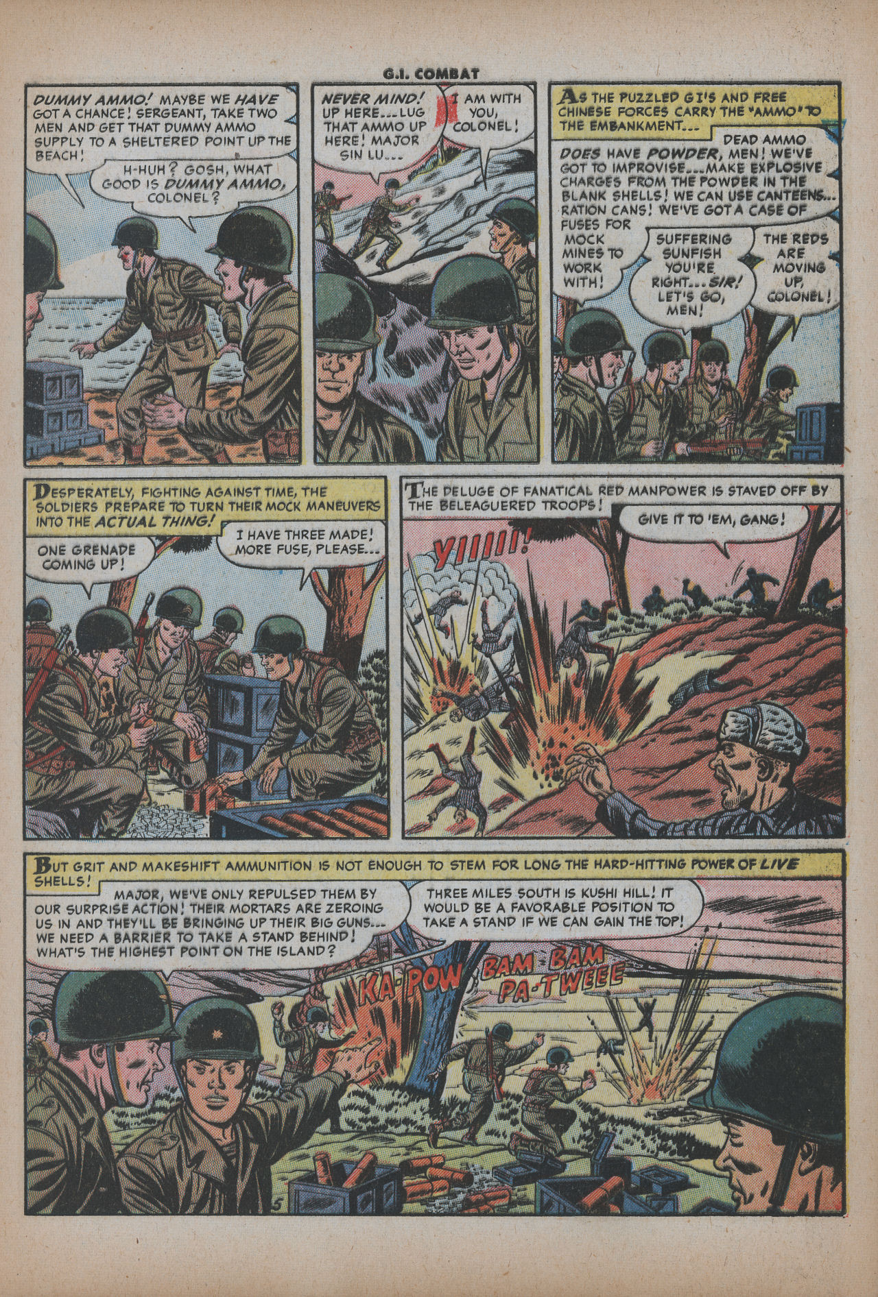Read online G.I. Combat (1952) comic -  Issue #19 - 7