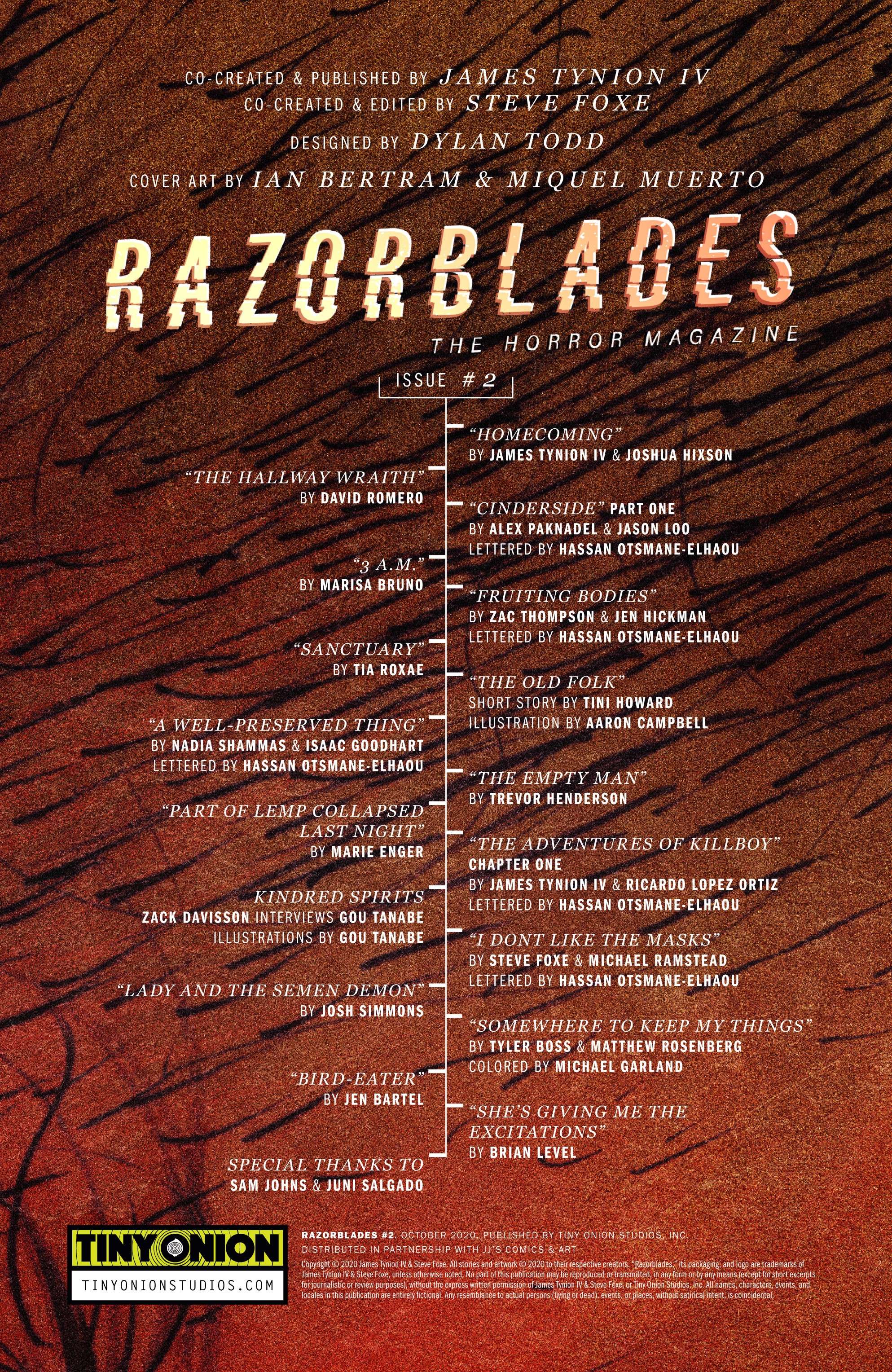 Read online Razorblades: The Horror Magazine comic -  Issue #2 - 2