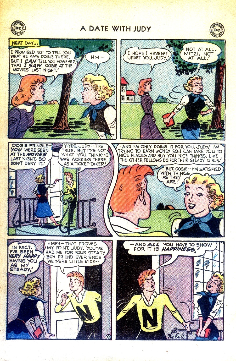 Read online A Date with Judy comic -  Issue #35 - 35