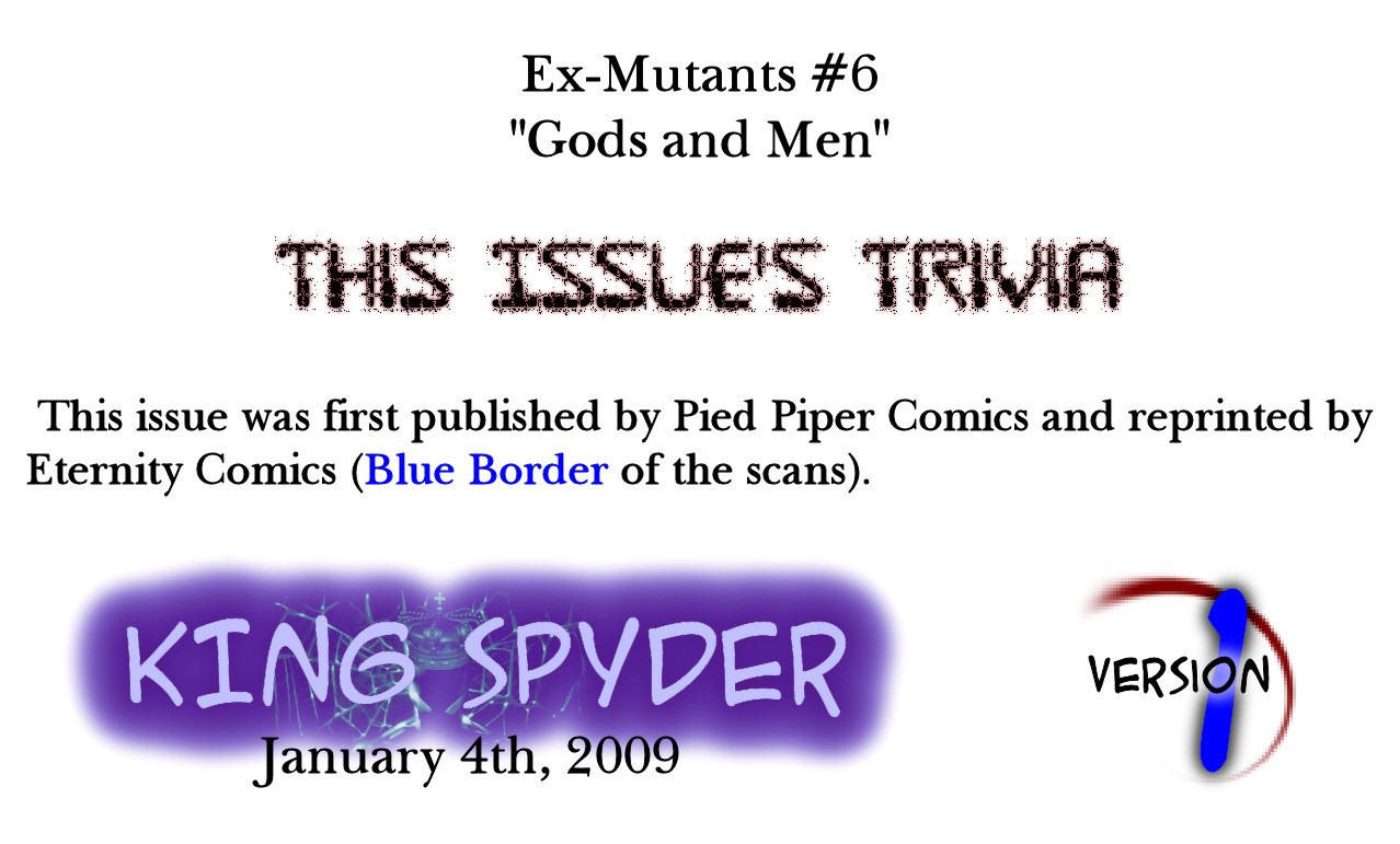 Read online Ex-Mutants (1986) comic -  Issue #6 - 2