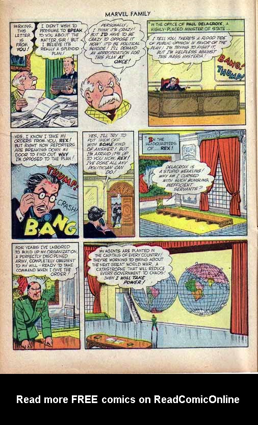 Read online The Marvel Family comic -  Issue #40 - 8