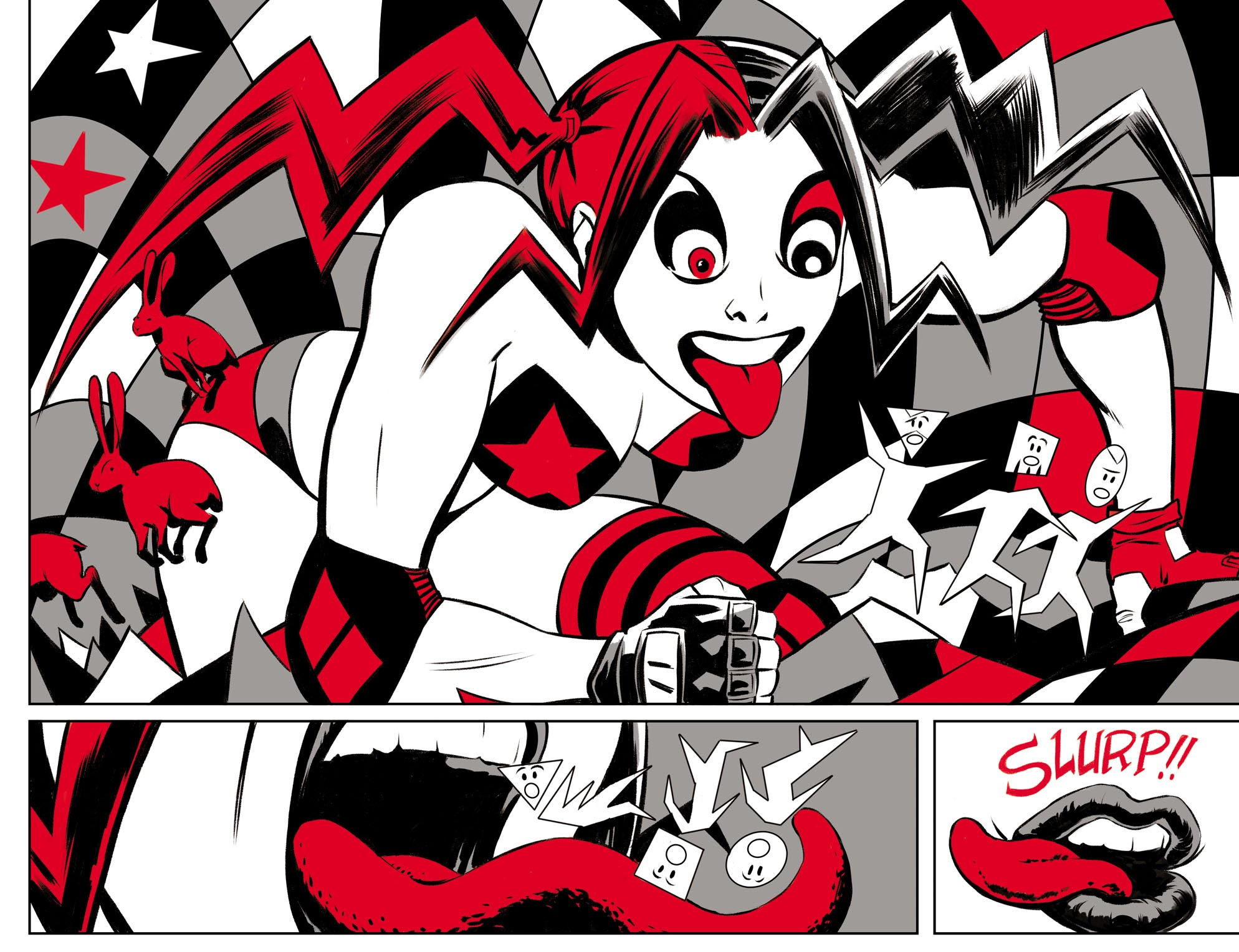 Read online Harley Quinn Black   White   Red comic -  Issue #3 - 16