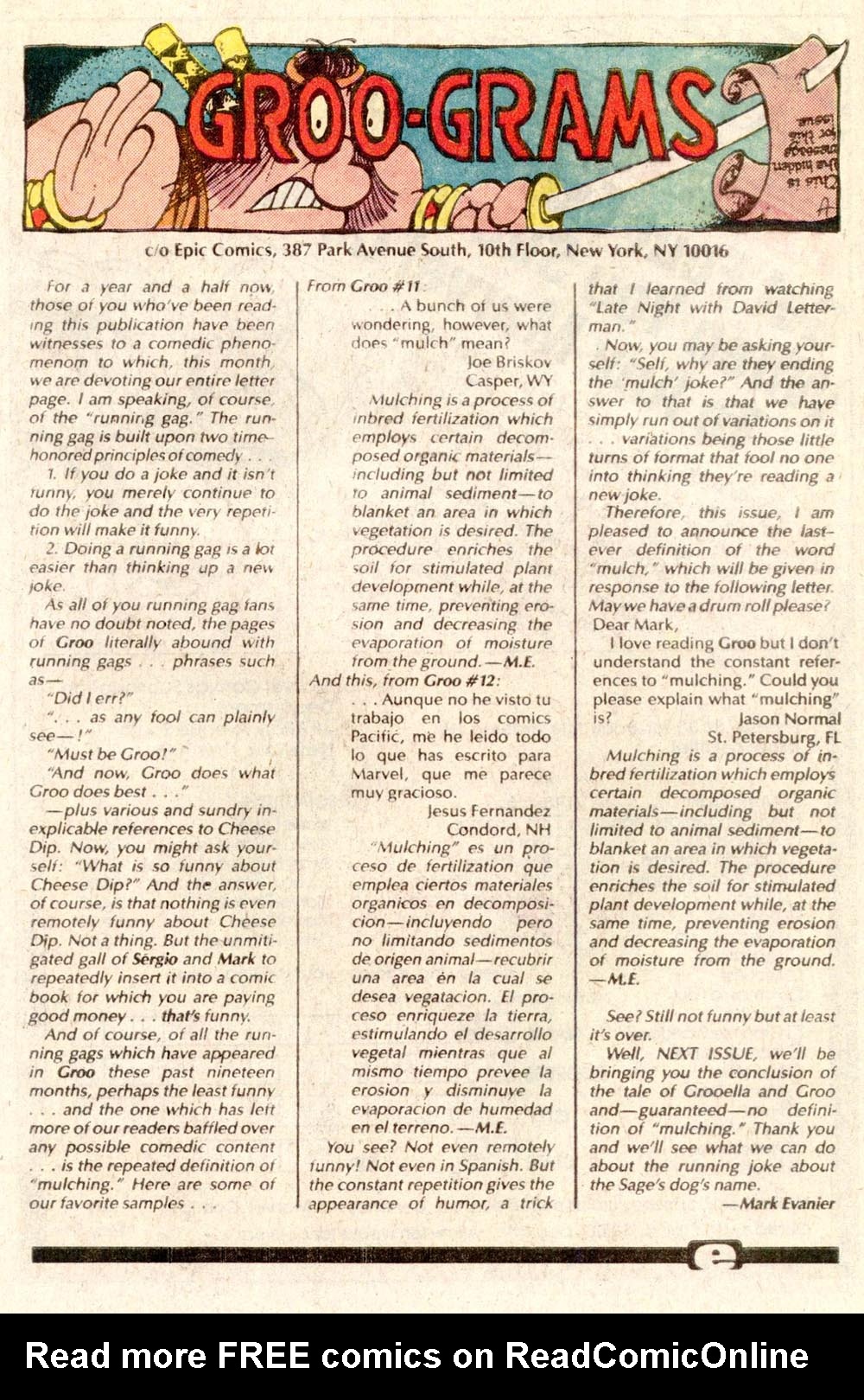 Read online Sergio Aragonés Groo the Wanderer comic -  Issue #19 - 24