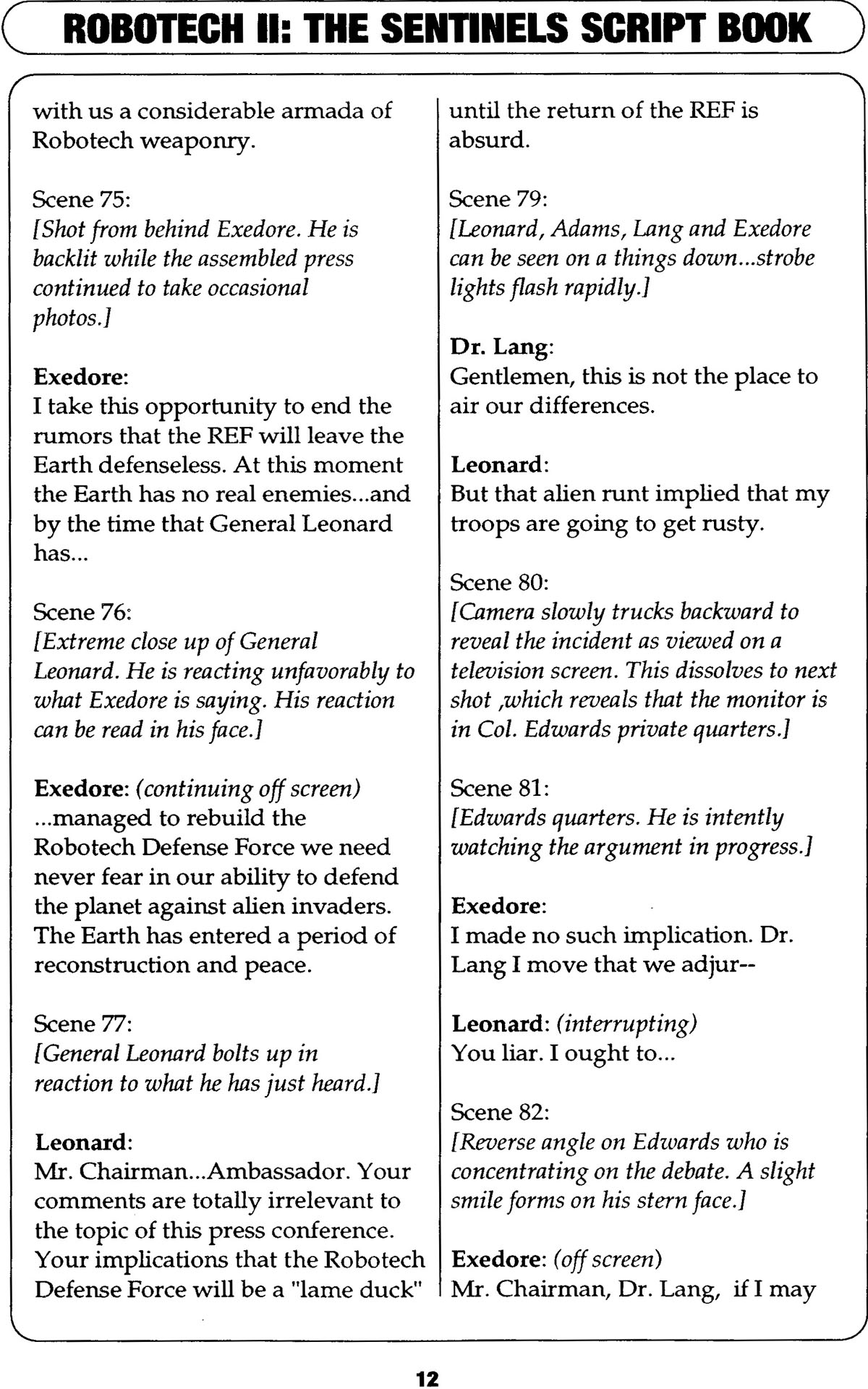 Read online Robotech II: The Sentinels comic -  Issue # _Script Book 1 - 42