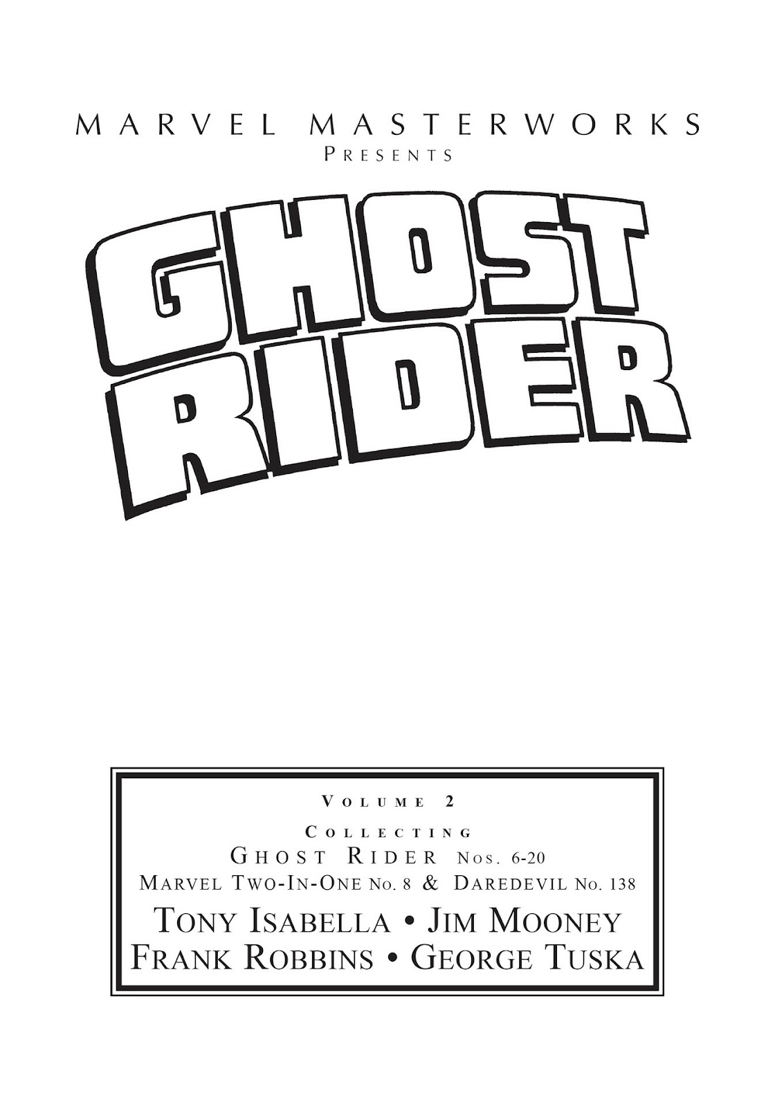 Marvel Masterworks: Ghost Rider issue TPB 2 (Part 1) - Page 3