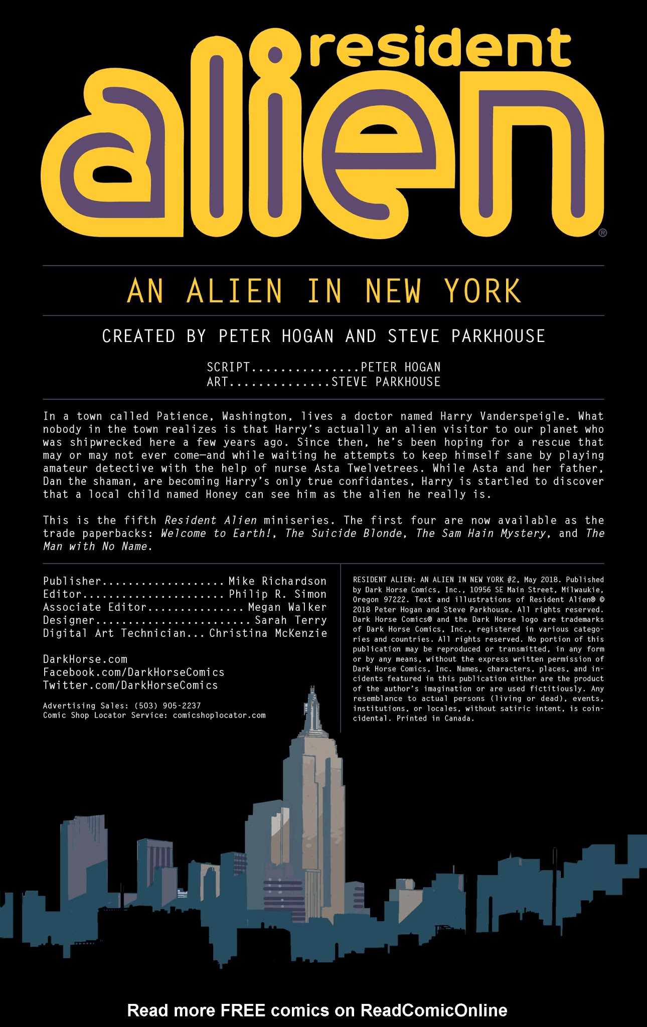 Read online Resident Alien: An Alien in New York comic -  Issue #2 - 2