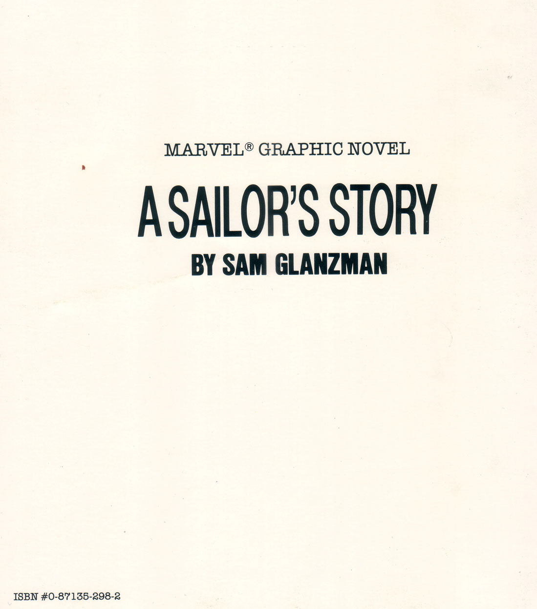 Read online Marvel Graphic Novel comic -  Issue #30 - A Sailor's Story - 67