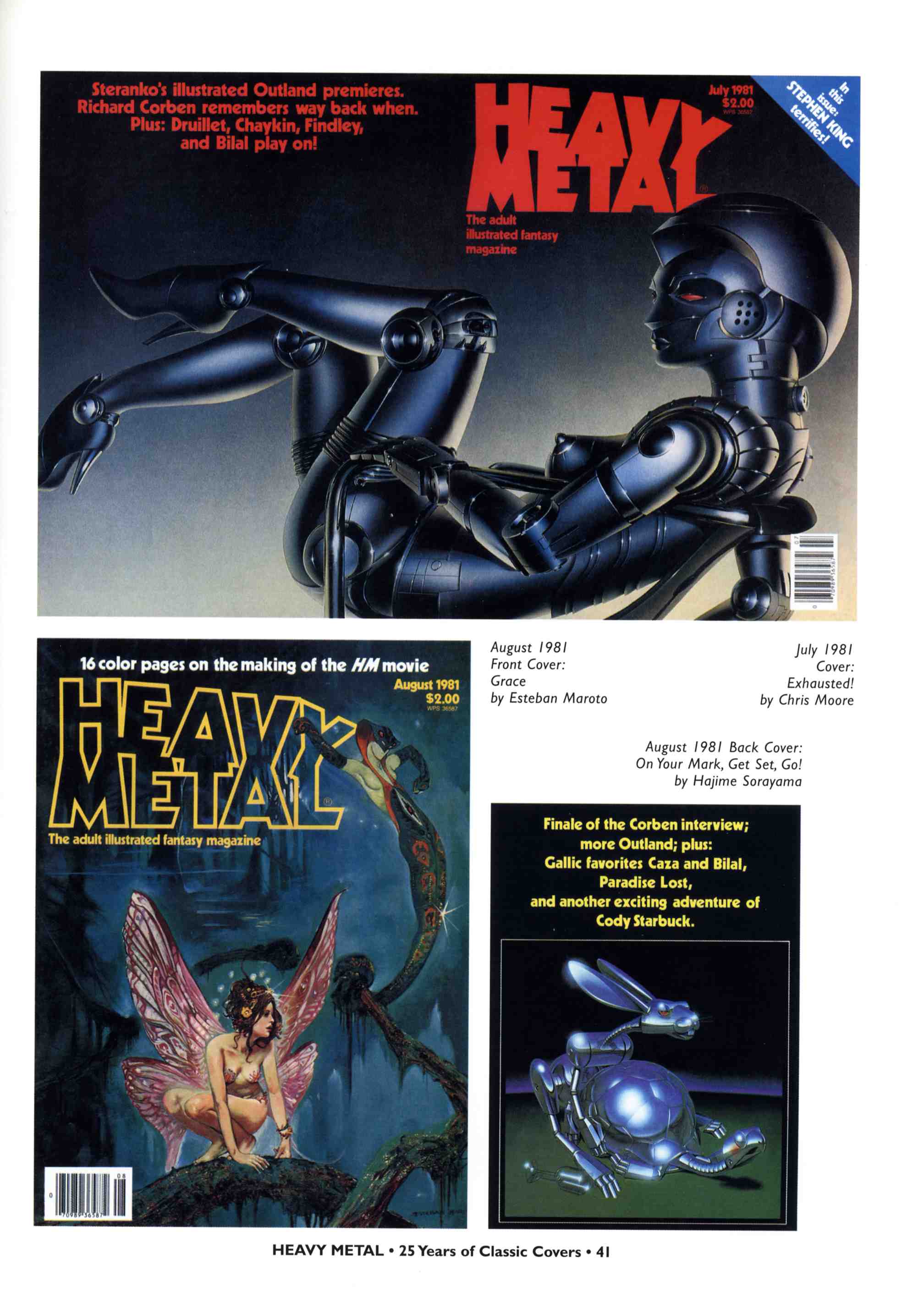 Read online Heavy Metal: 25 Years of Classic Covers comic -  Issue # TPB - 47