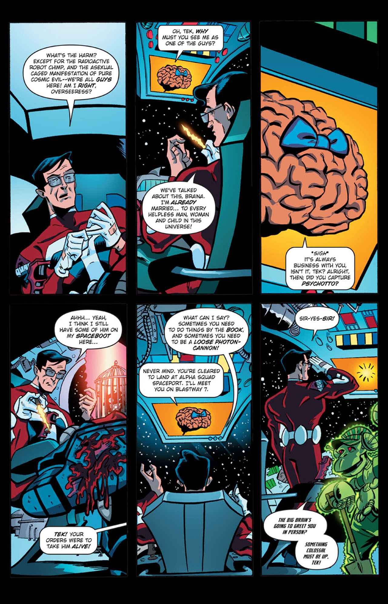 Read online Stephen Colbert's Tek Jansen comic -  Issue #1 - 9