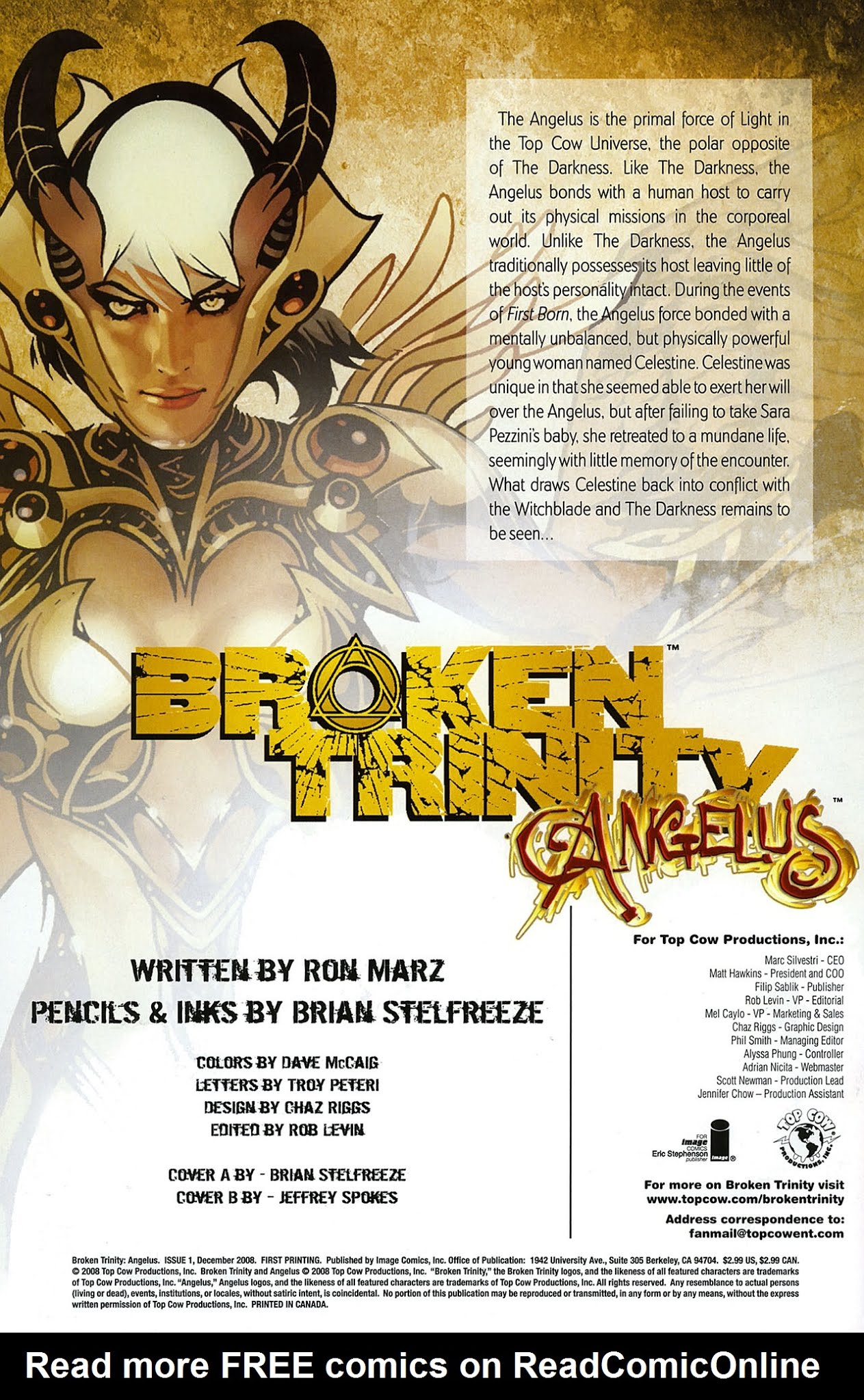 Read online Broken Trinity: Angelus comic -  Issue # Full - 2