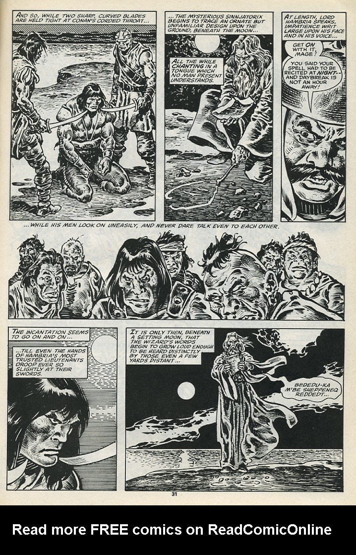 Read online The Savage Sword Of Conan comic -  Issue #199 - 33
