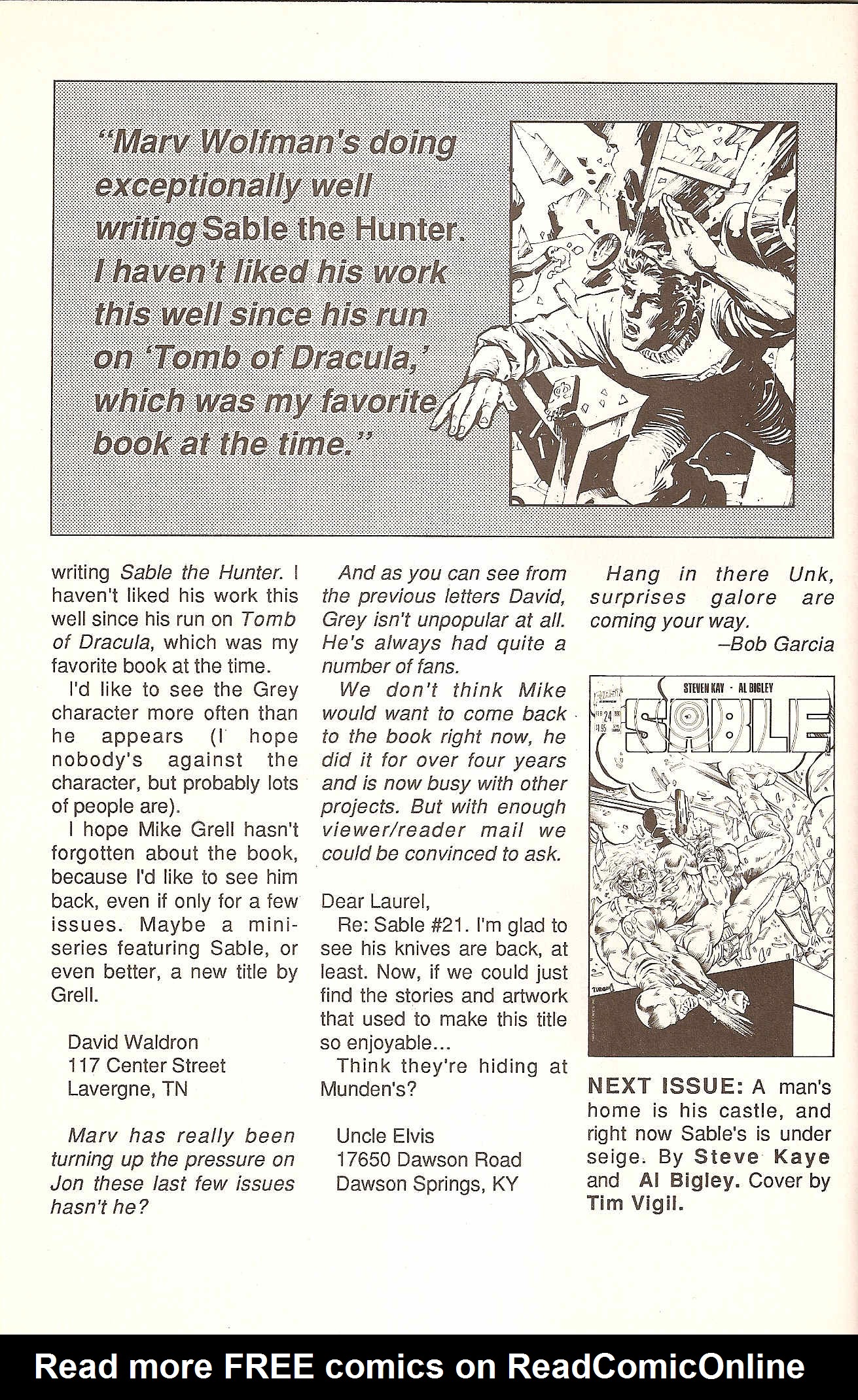 Read online Sable comic -  Issue #23 - 30
