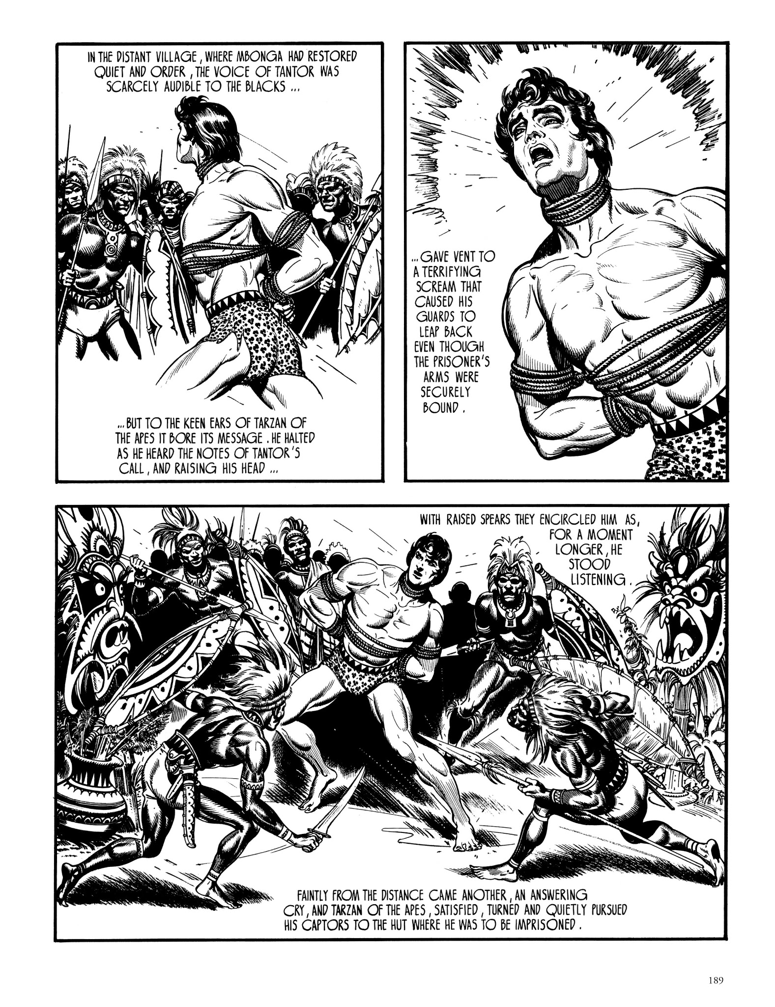 Read online Edgar Rice Burroughs' Tarzan: Burne Hogarth's Lord of the Jungle comic -  Issue # TPB - 188