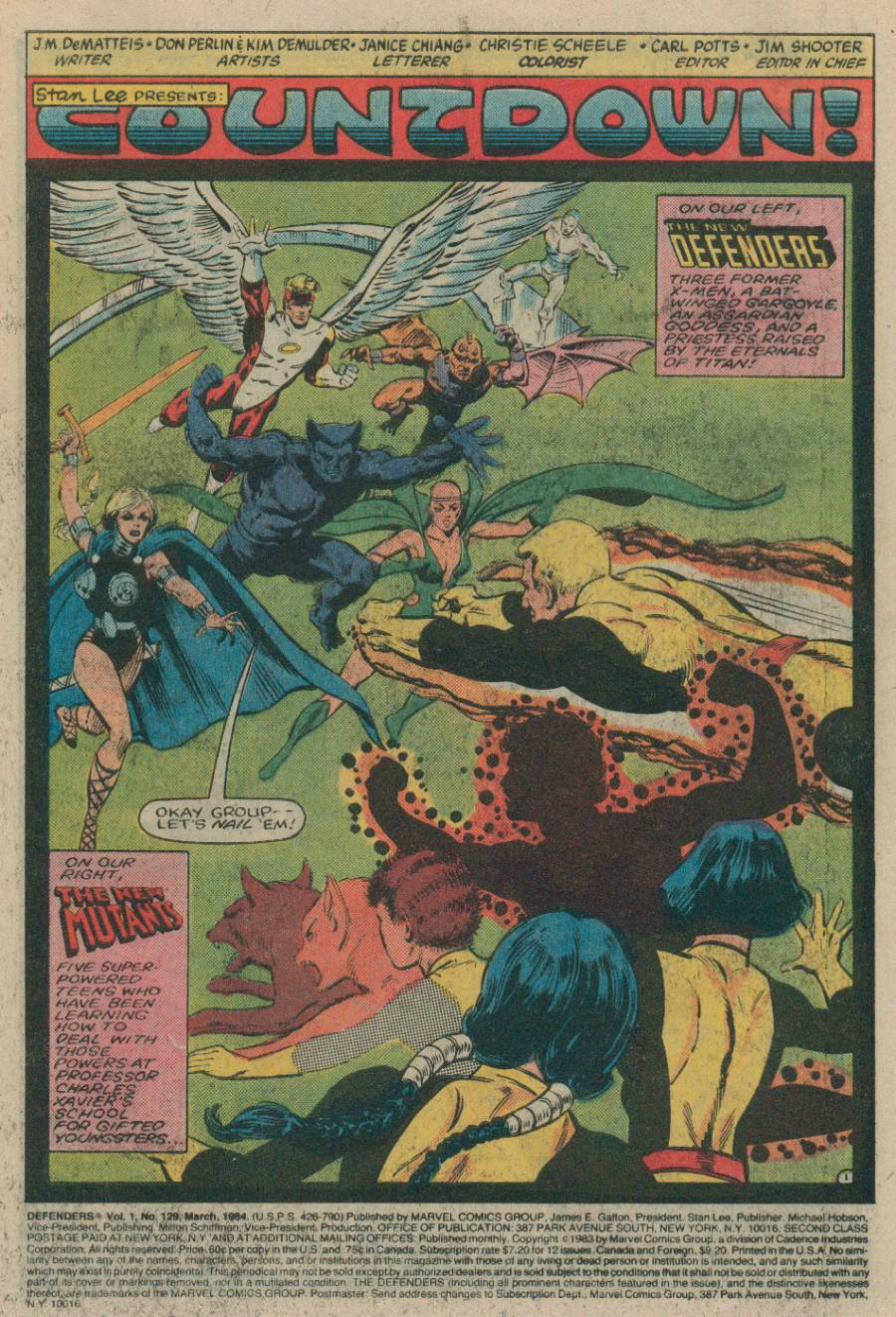 Read online The Defenders (1972) comic -  Issue #129 - 2