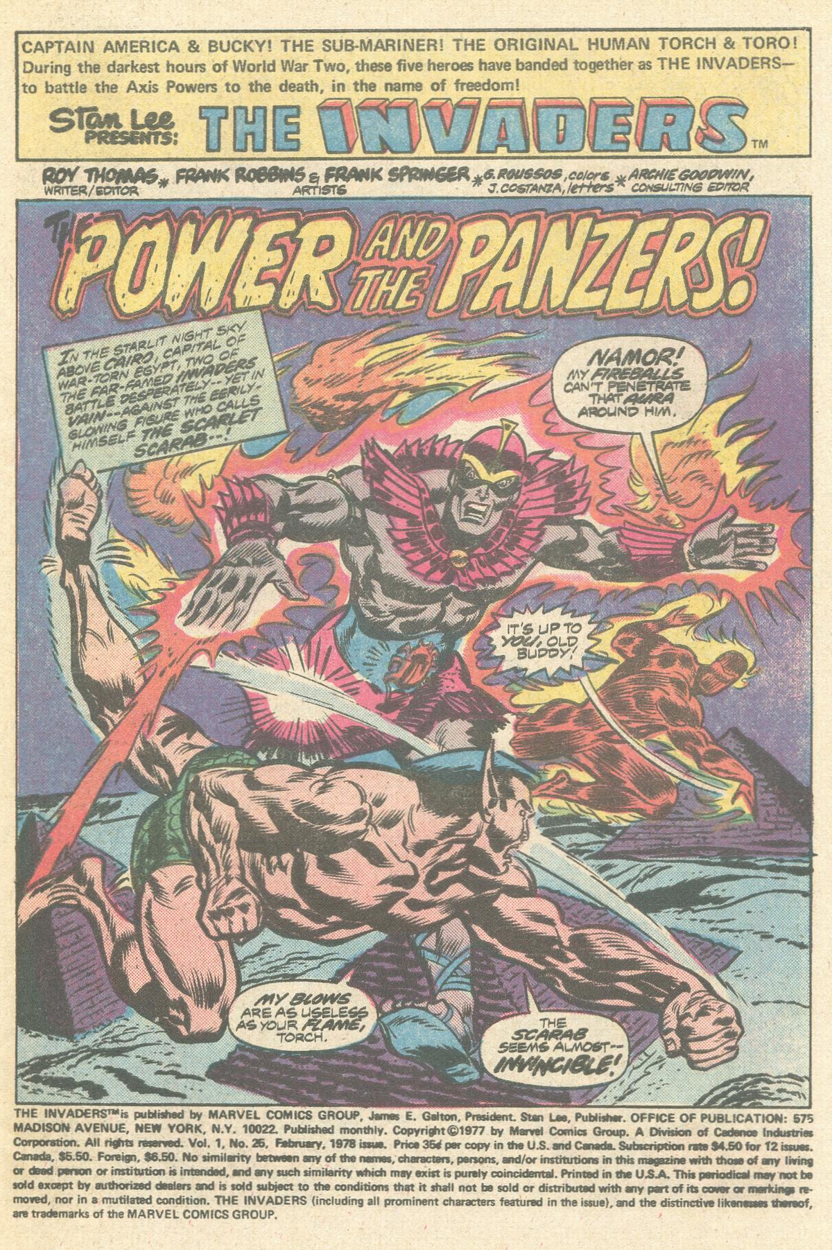 Read online The Invaders (1975) comic -  Issue #25 - 2