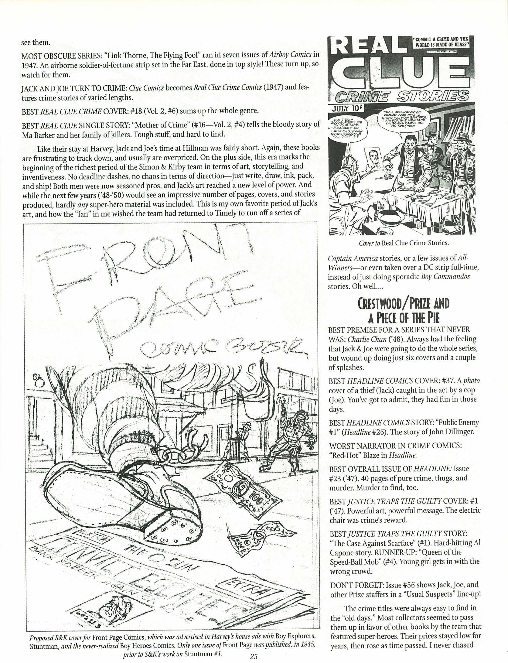 Read online The Jack Kirby Collector comic -  Issue #25 - 25