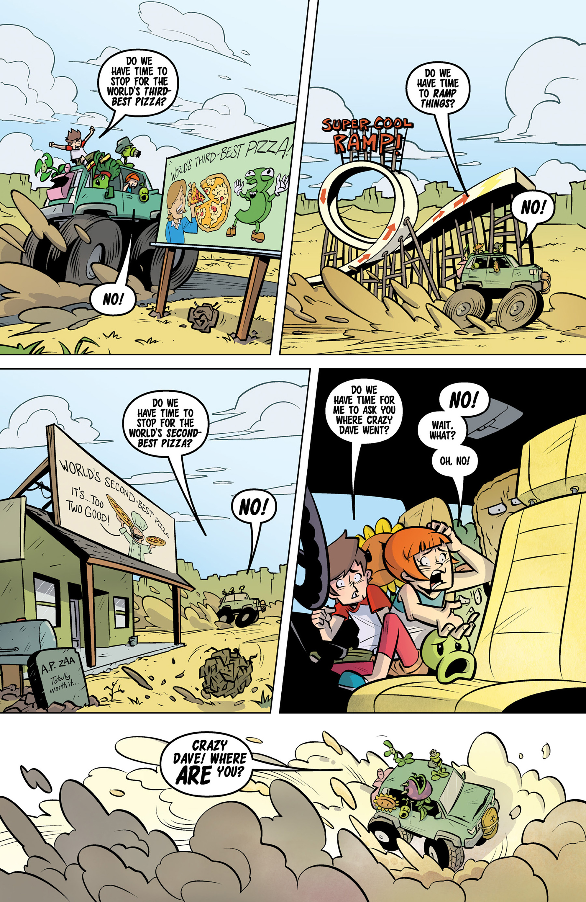 Read online Plants vs. Zombies: Petal to the Metal comic -  Issue #8 - 9