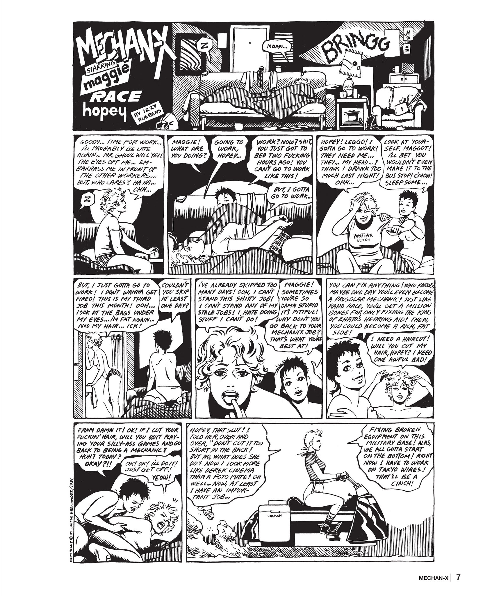 Read online Maggie the Mechanic: The Love & Rockets Library - Locas comic -  Issue # TPB (Part 1) - 7