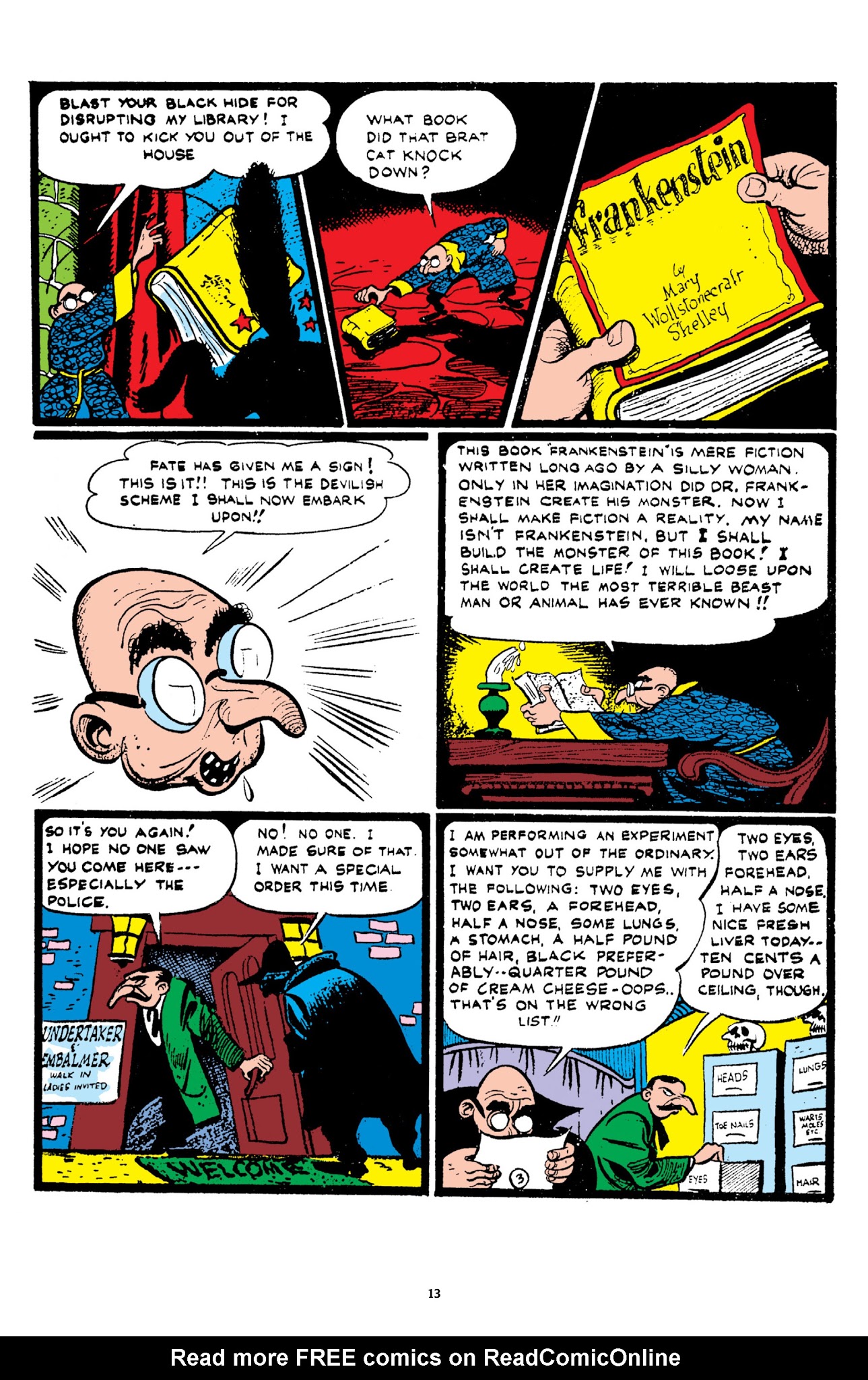 Read online Frankenstein: The Mad Science of Dick Briefer comic -  Issue # TPB - 14