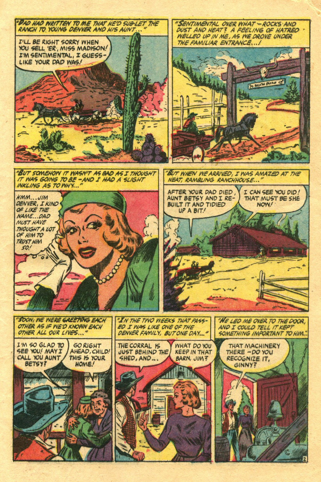 Read online Cowgirl Romances (1950) comic -  Issue #11 - 5