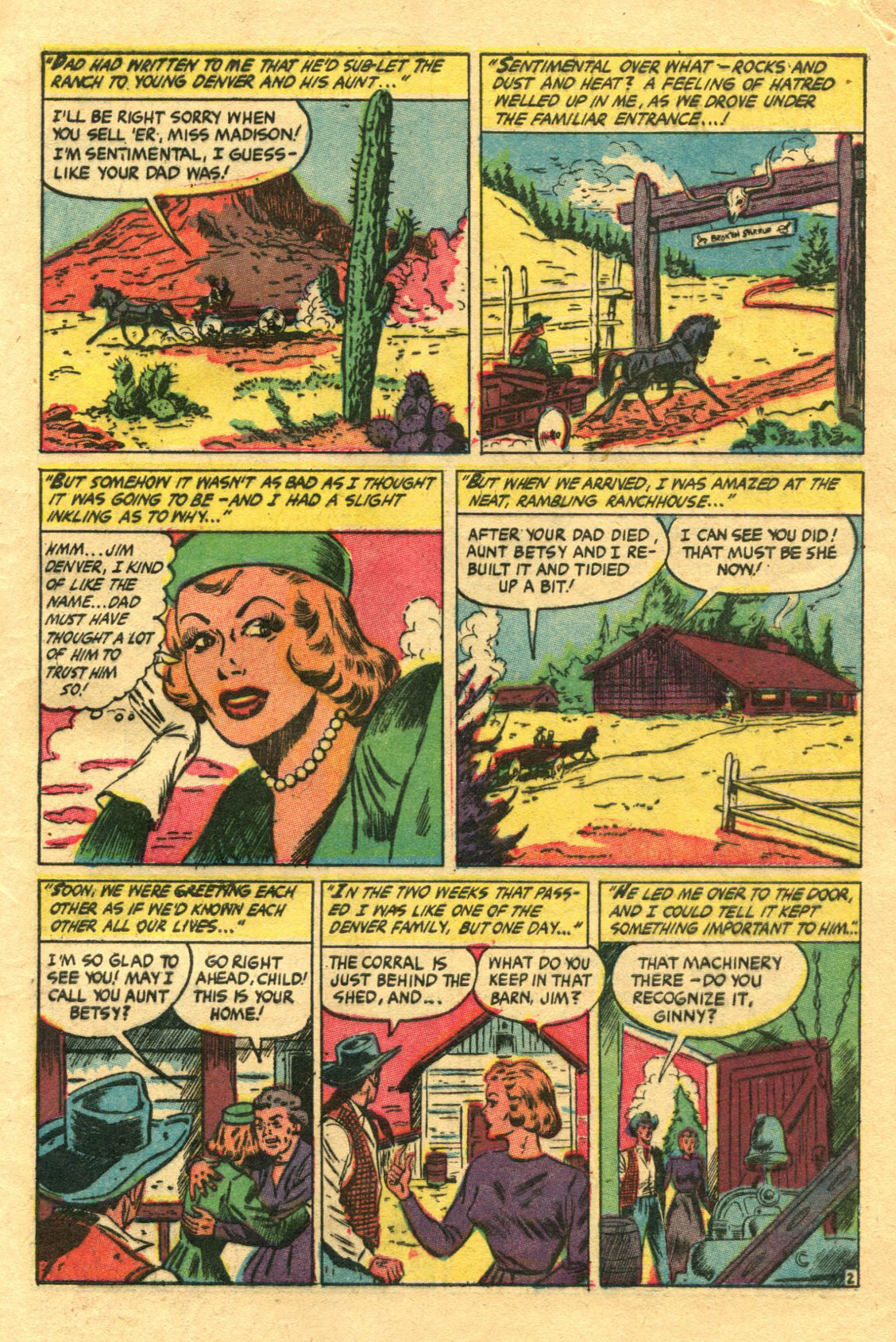 Read online Cowgirl Romances (1950) comic -  Issue #11 - 5