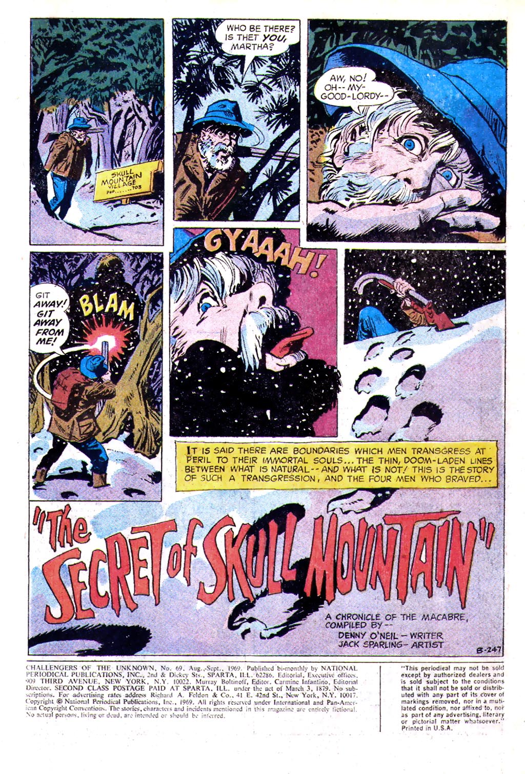 Read online Challengers of the Unknown (1958) comic -  Issue #69 - 2