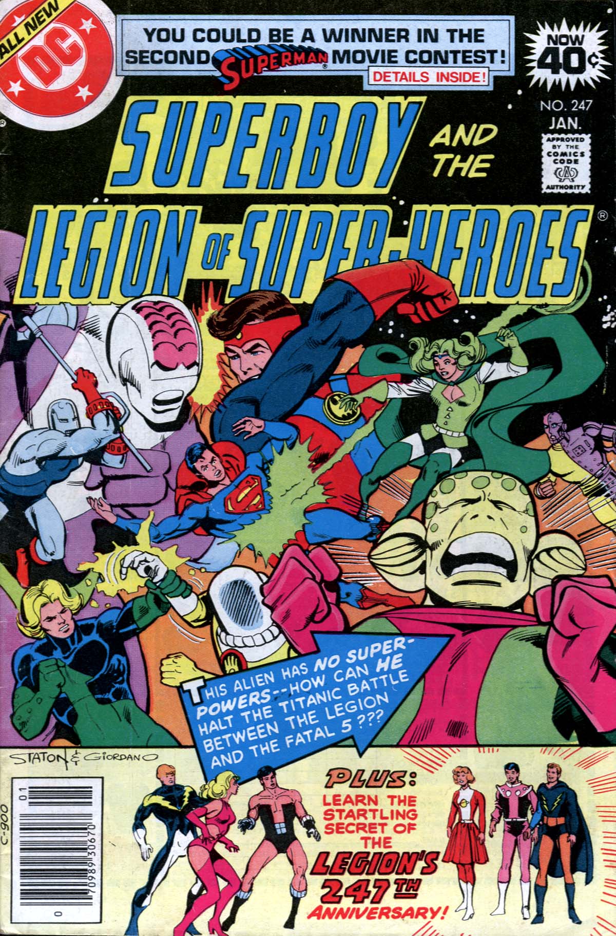 Read online Superboy and the Legion of Super-Heroes (1977) comic -  Issue #247 - 1