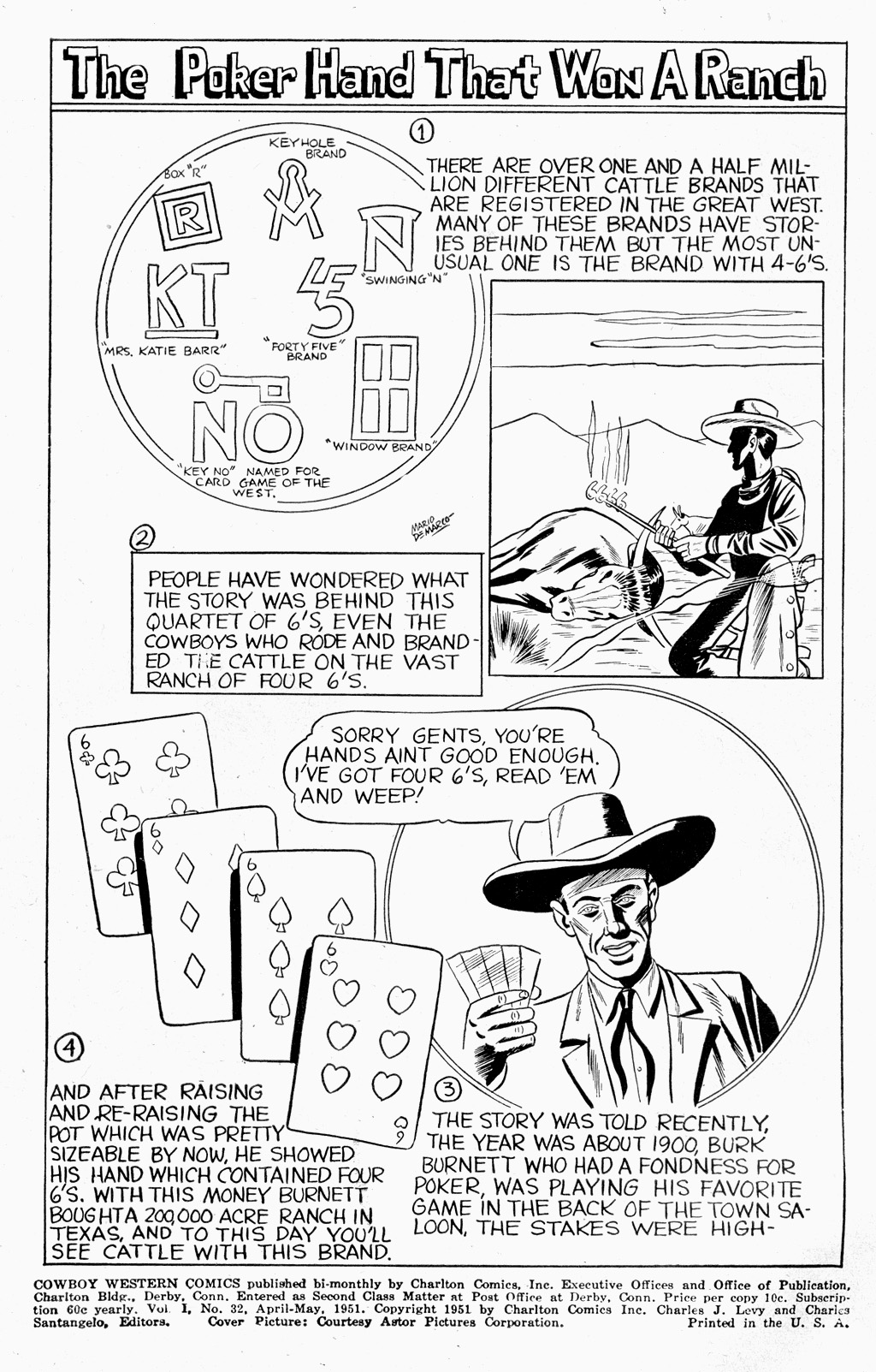 Read online Cowboy Western Comics (1948) comic -  Issue #32 - 2