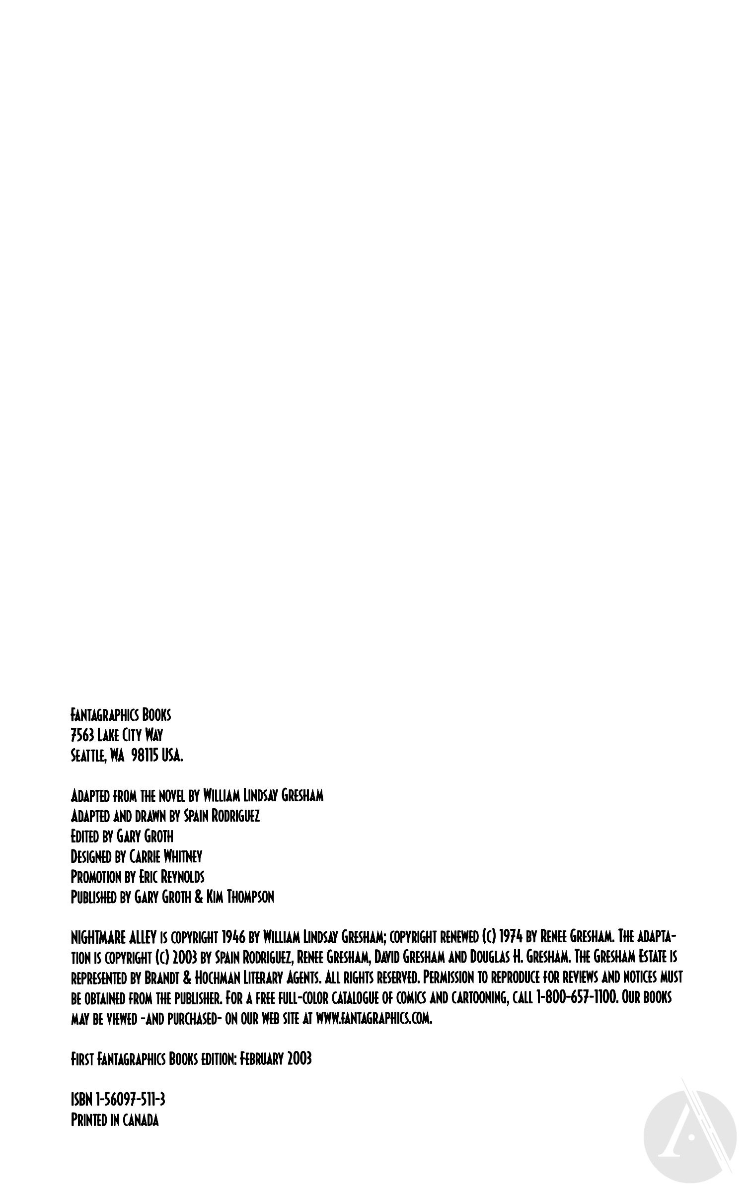 Read online Nightmare Alley comic -  Issue # TPB - 4