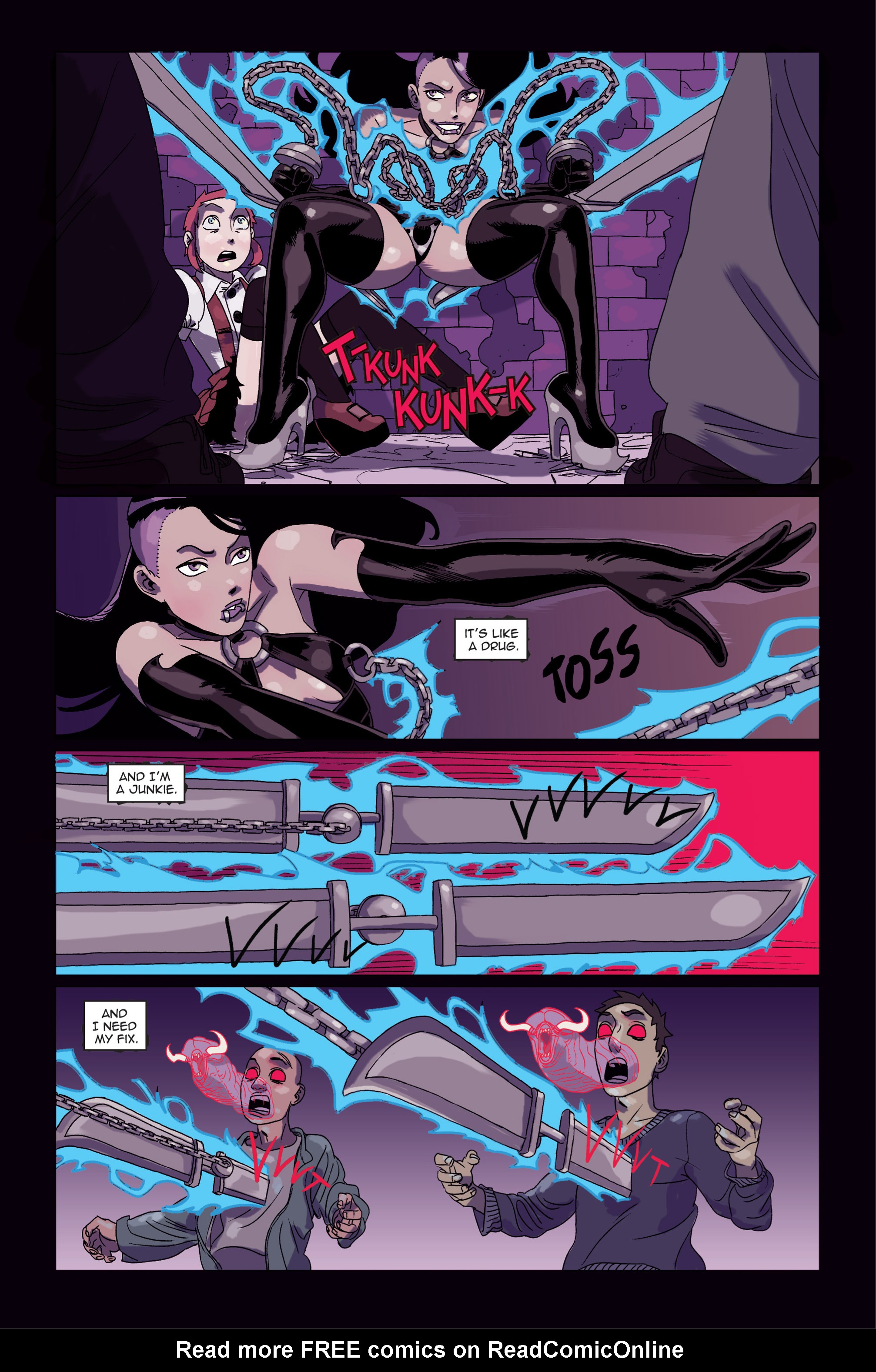 Read online Zombie Tramp vs: Vampblade comic -  Issue #1 - 7