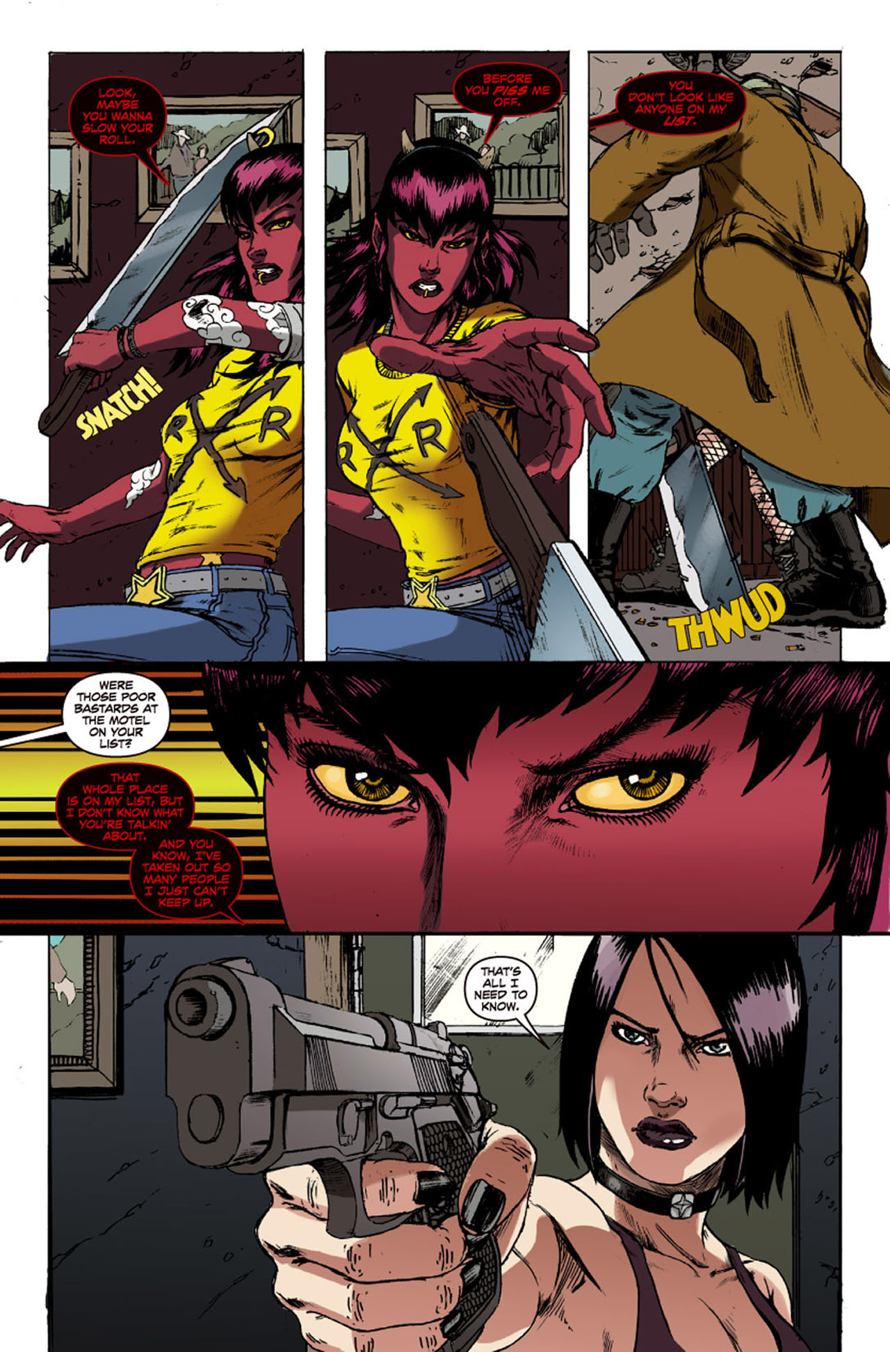 Read online Hack/Slash & Mercy Sparx: A Slice of Hell comic -  Issue #2 - 6