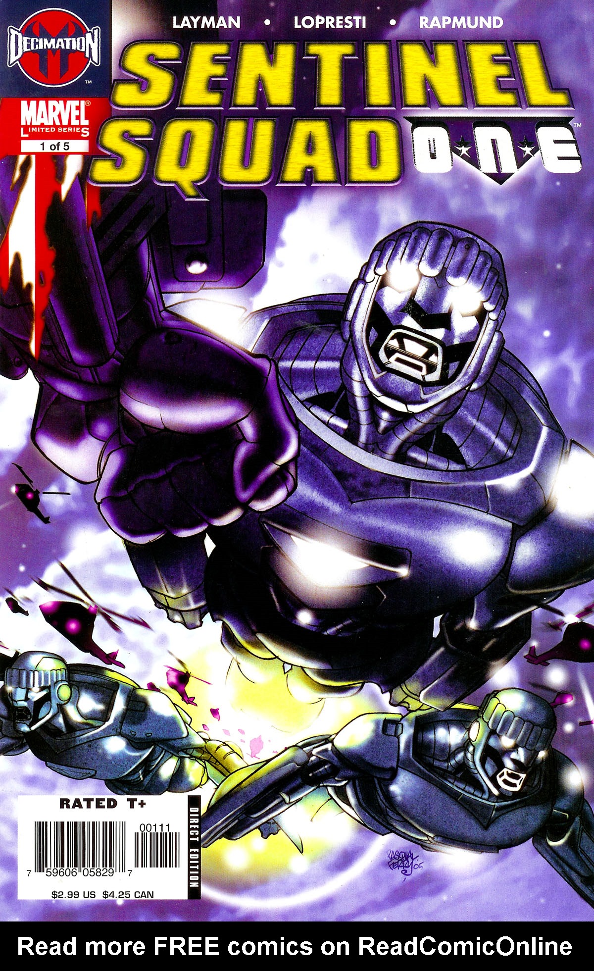 Read online Sentinel Squad O*N*E comic -  Issue #1 - 1