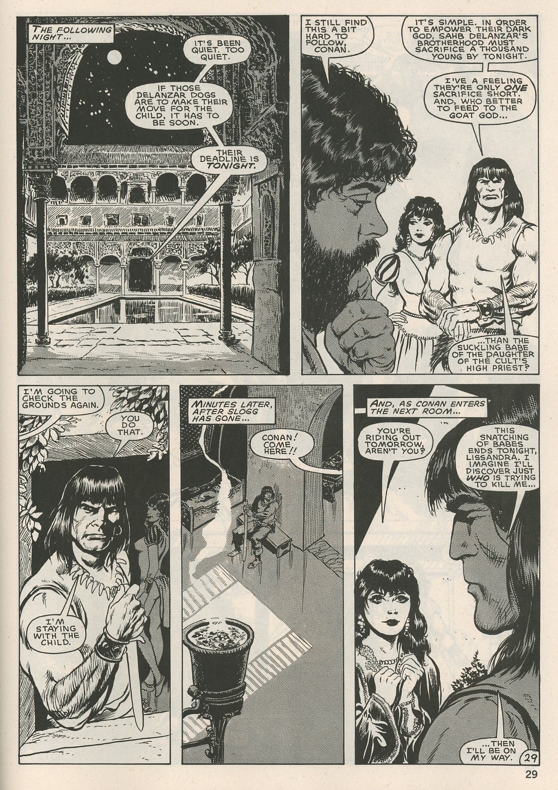 Read online The Savage Sword Of Conan comic -  Issue #125 - 29