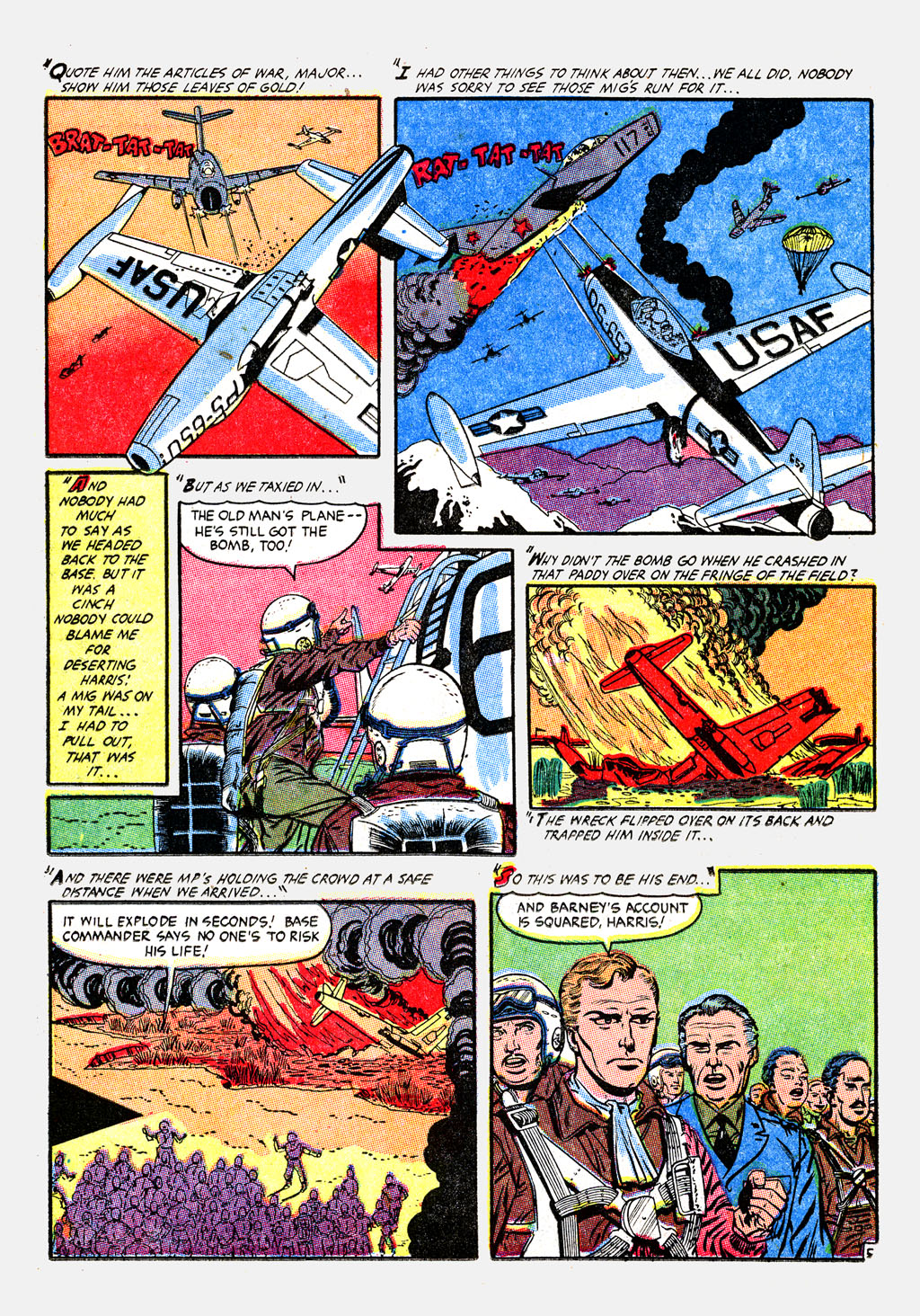Read online War Birds (1952) comic -  Issue #3 - 16