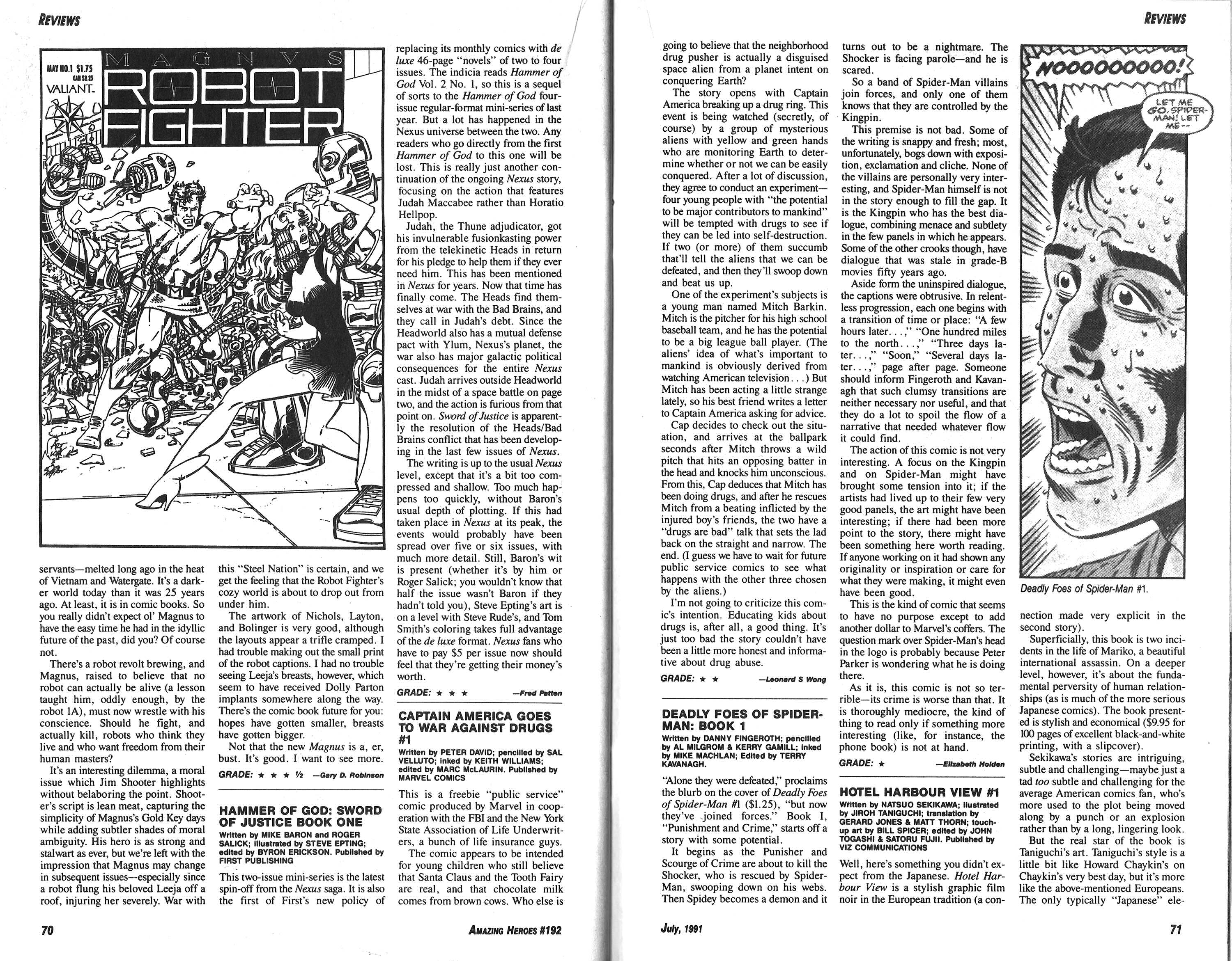 Read online Amazing Heroes comic -  Issue #192 - 36