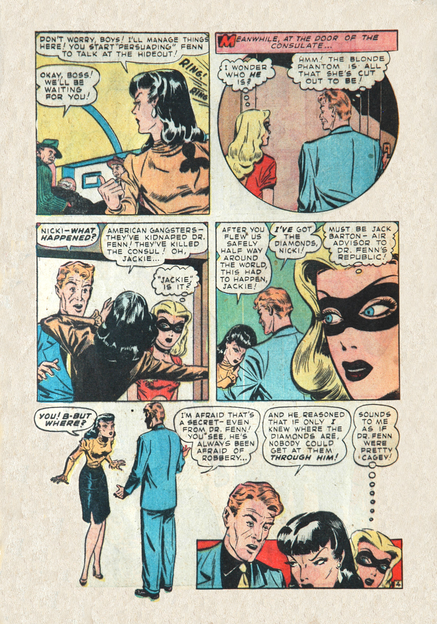 Read online Blonde Phantom Comics comic -  Issue #15 - 28
