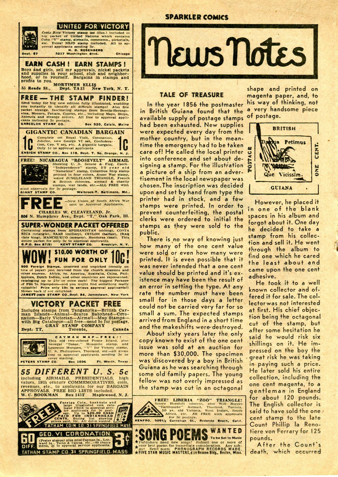Read online Sparkler Comics comic -  Issue #30 - 34