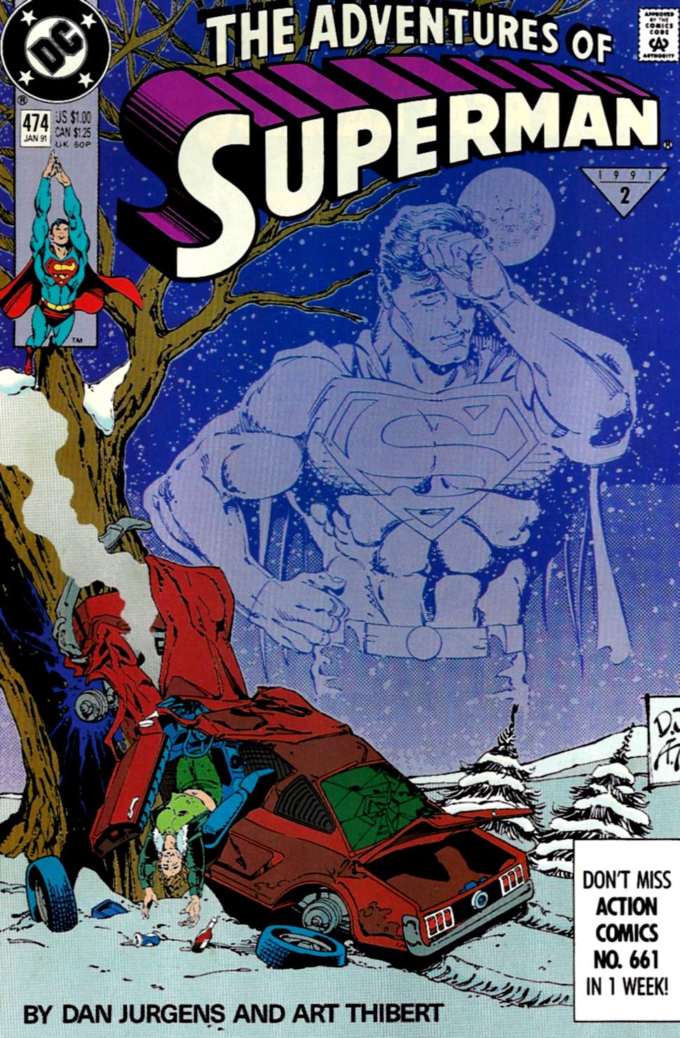 Read online Adventures of Superman (1987) comic -  Issue #474 - 1