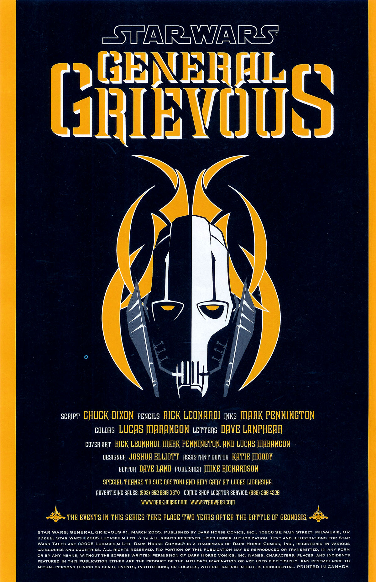 Read online Star Wars: General Grievous comic -  Issue #1 - 2