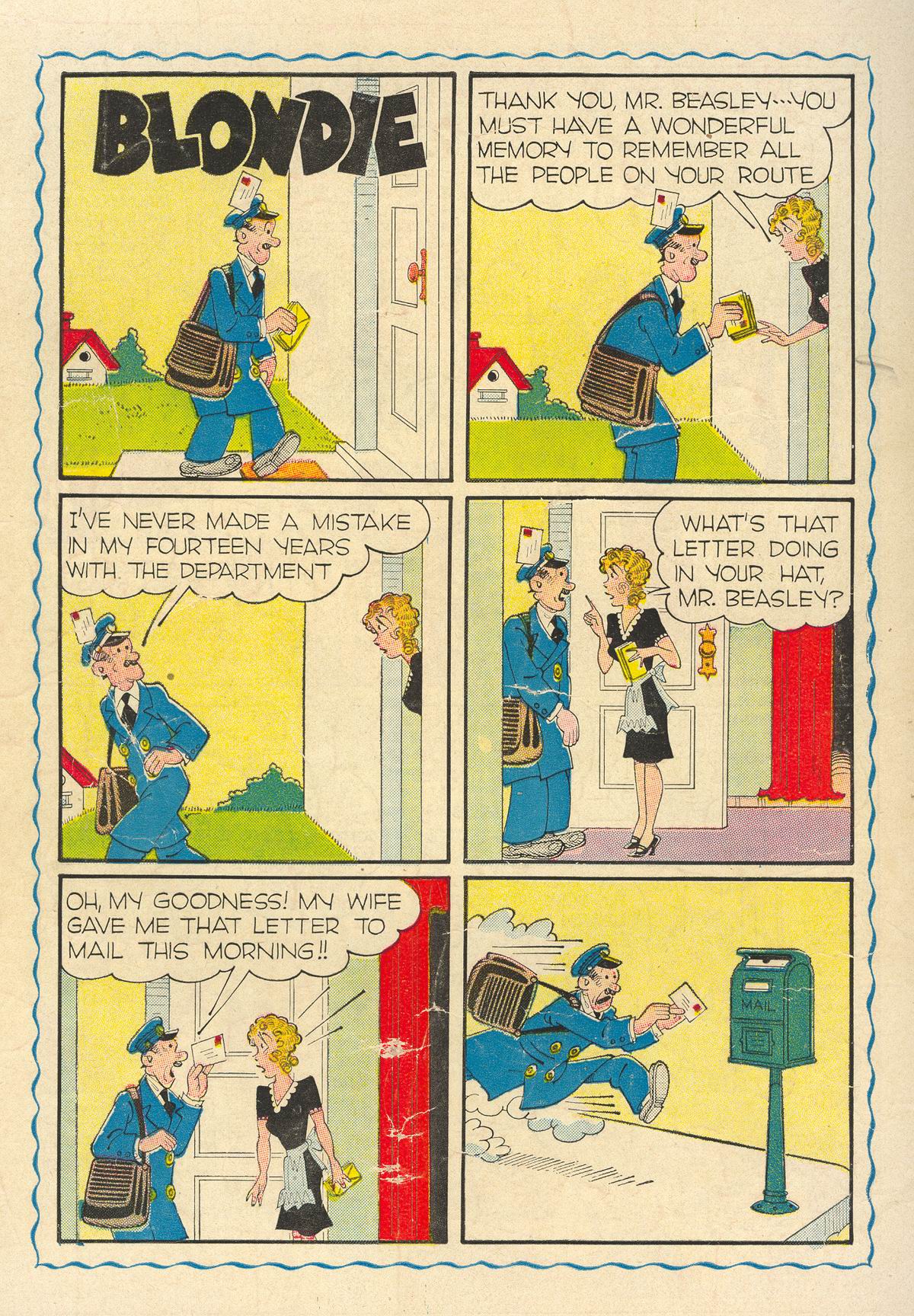 Read online Blondie Comics (1947) comic -  Issue #3 - 36